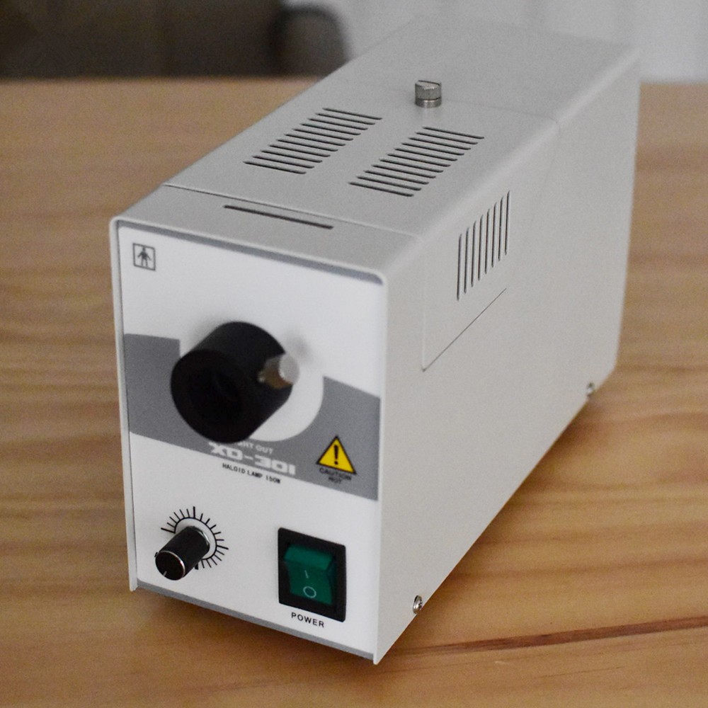 150W Single Hole Halogen Light Source for Microscope Medical Cold Light Source