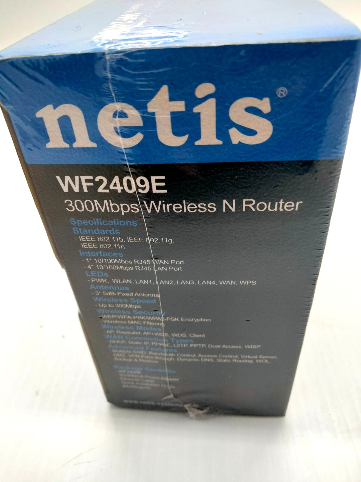 NETIS WF2409E Wireless Router 300Mbps Speed 3 Fixed Antenna Increase Range