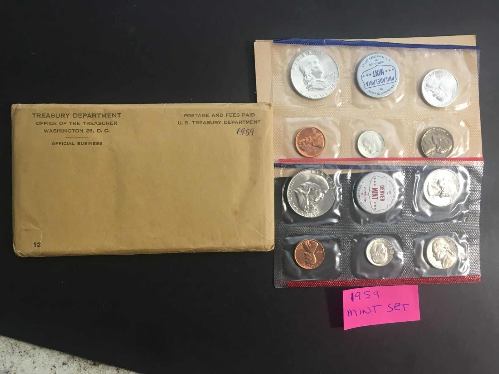1959 US SILVER MINT SET P&D COMPLETE