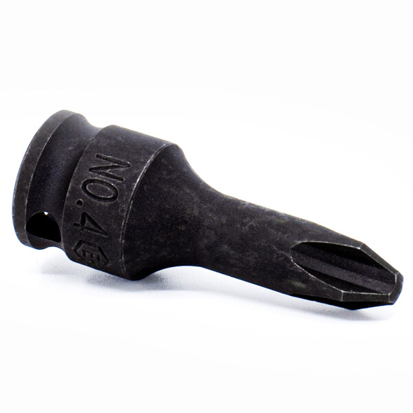 Genius Tools 3/8" Dr. PH.4 Philips Impact Bit Socket, 52mmL (CR-Mo) - 3452R04
