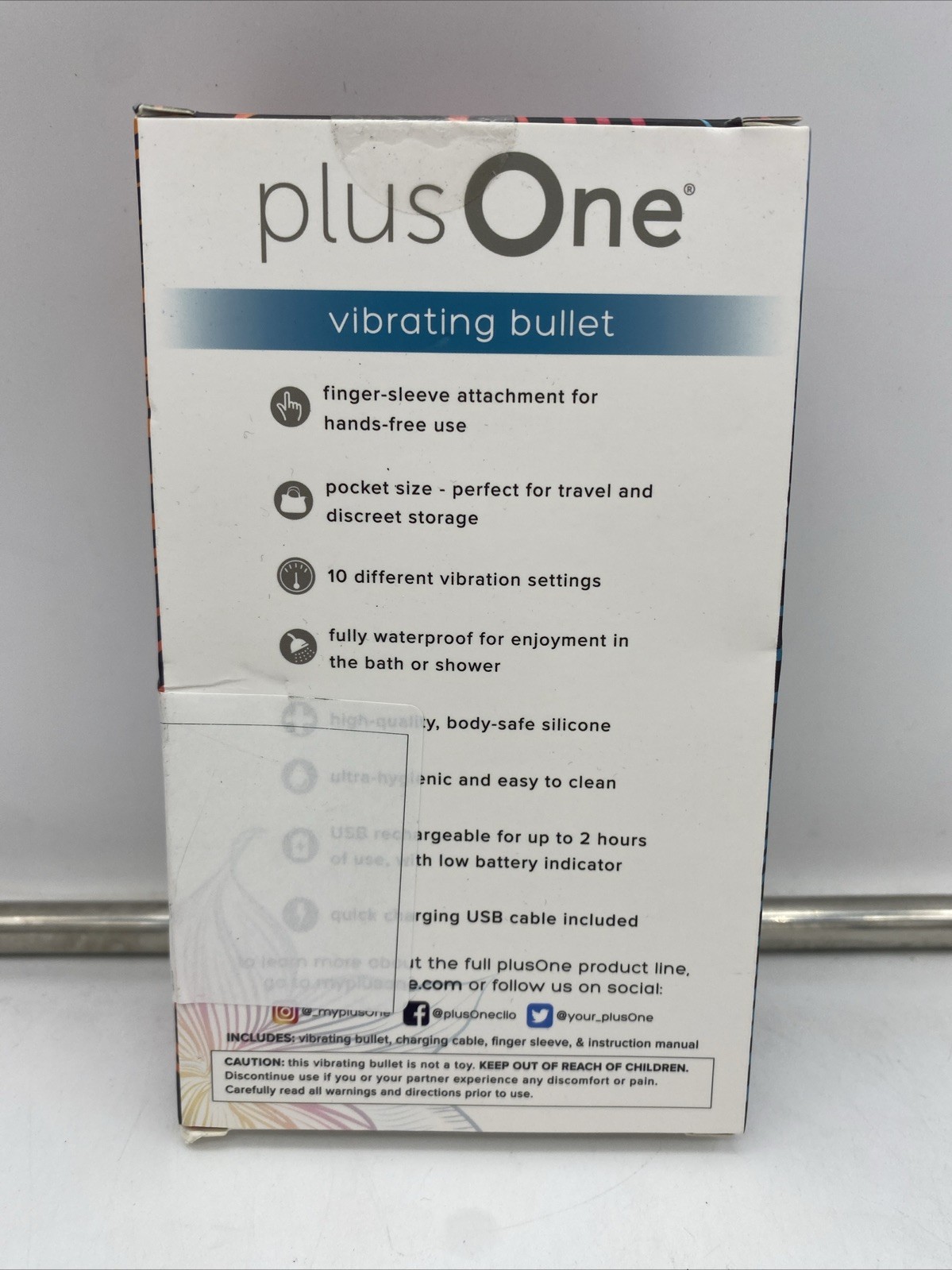 PlusOne Vibrating Bullet Model # 6702T NEW