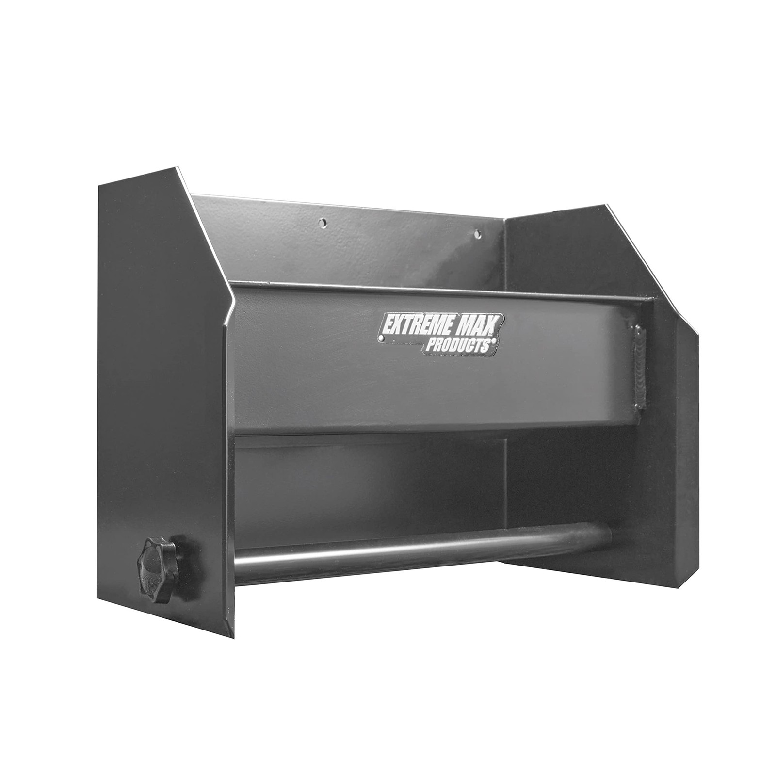 Extreme Max 5001.6122 Wall-Mount Aluminum Hand Cleaning Standard, Black