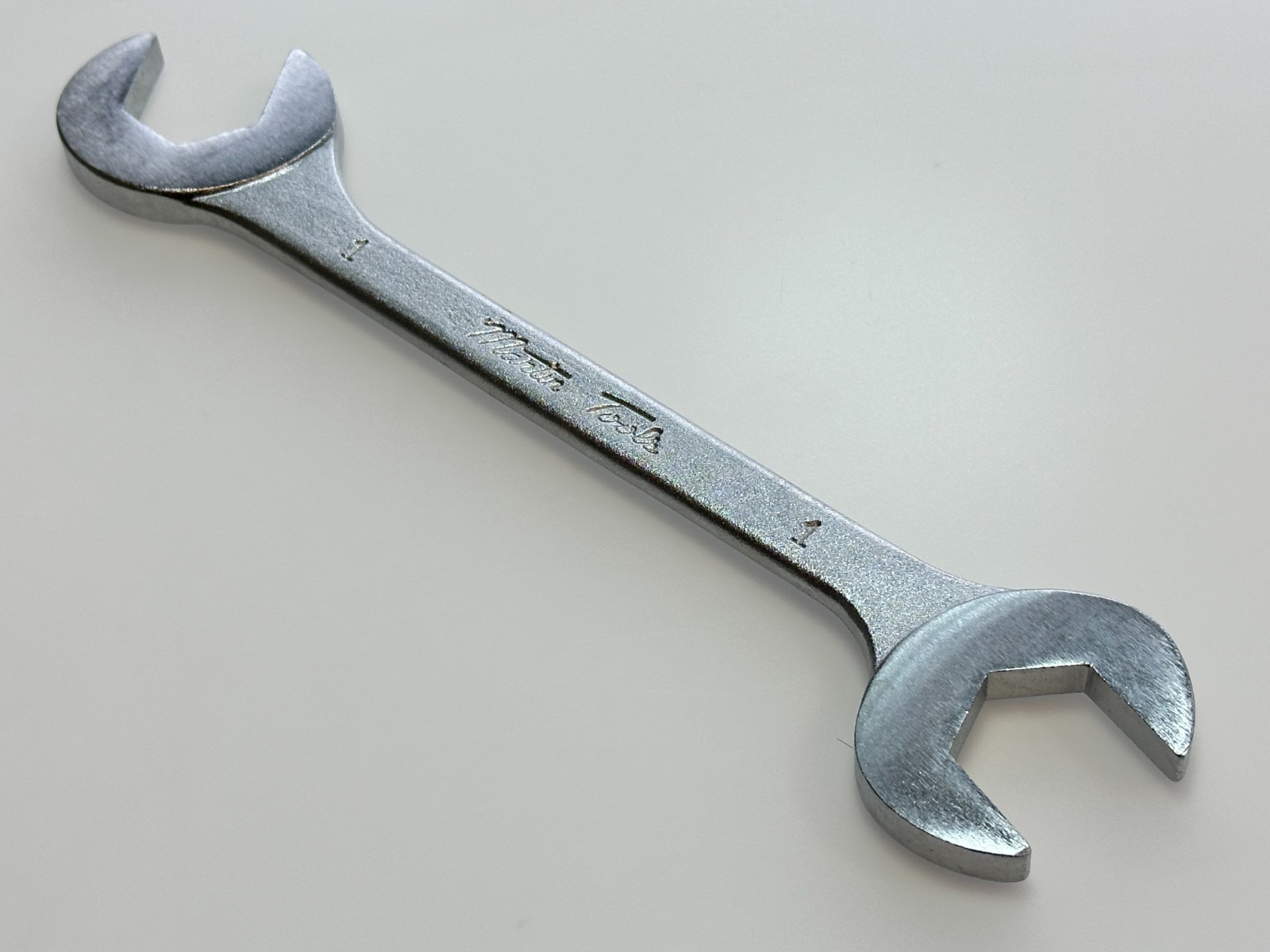 NEW Martin Tools USA 3720 SAE 1" 4-Way Angle Open-End Sprocket Wrench, Satin