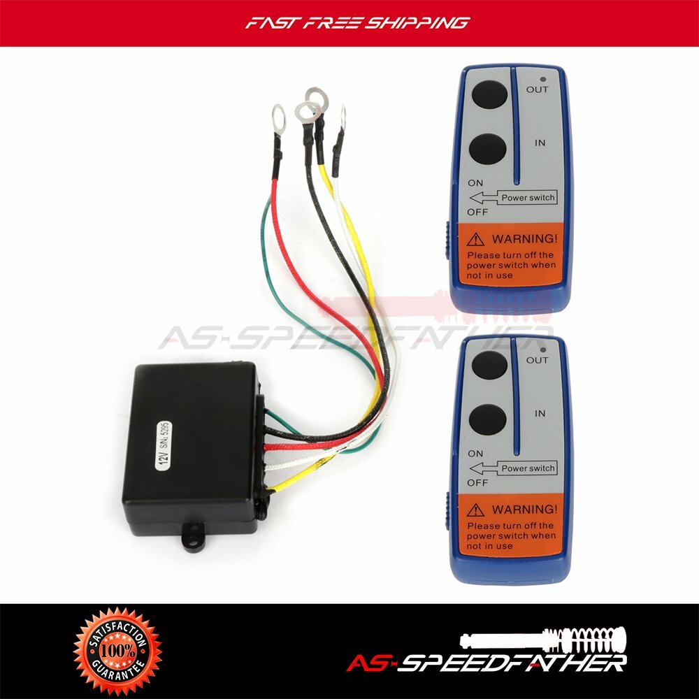 2x Wireless Winch Remote Control 12 Volt Handset Twin 150ft