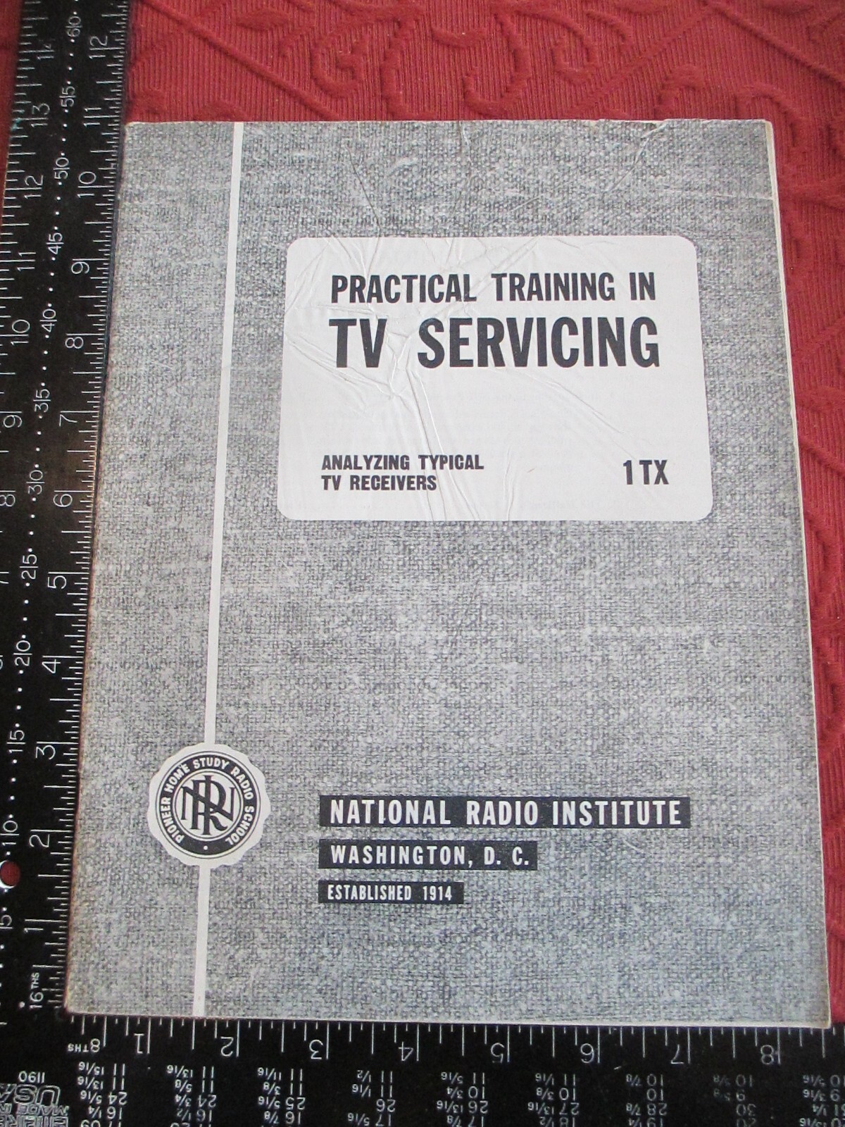1950 NATIONAL RADIO INSTITUTE Booklet - Practical Training in TV Servicing   C26