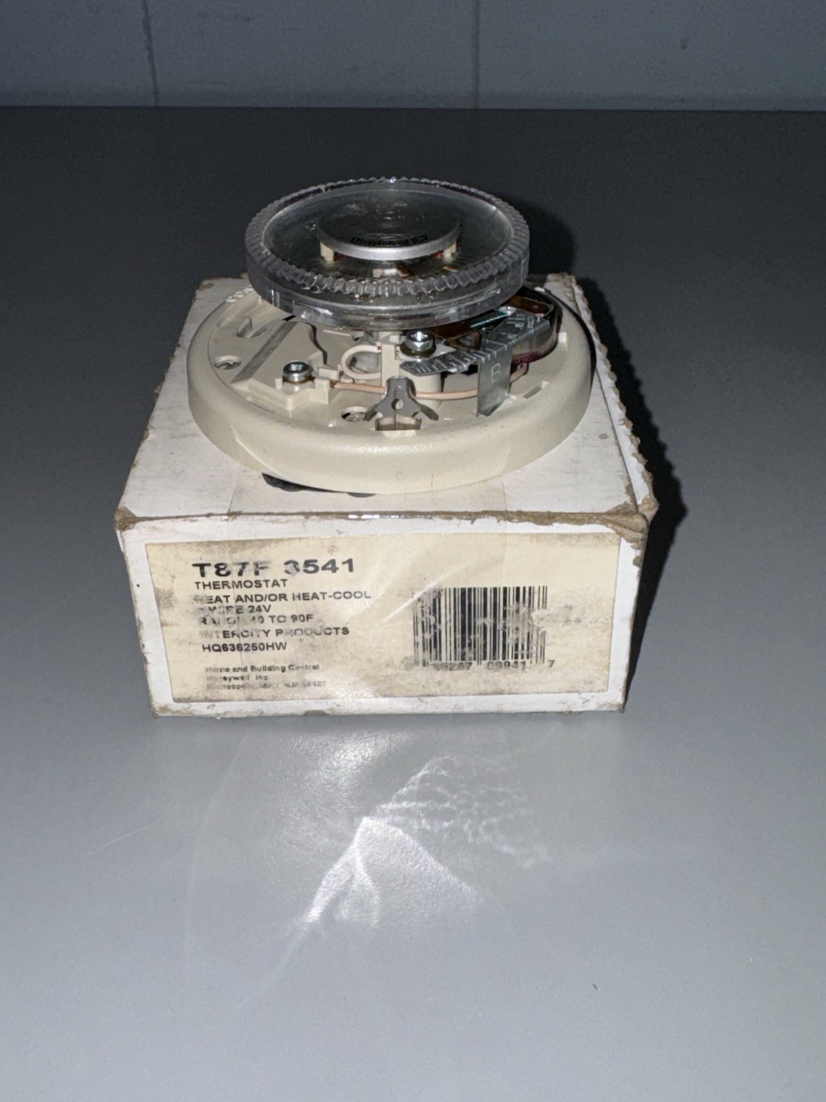 Honeywell Thermostat 2-wire 24V T87F 3541 Round Thompson Heating-Cooling