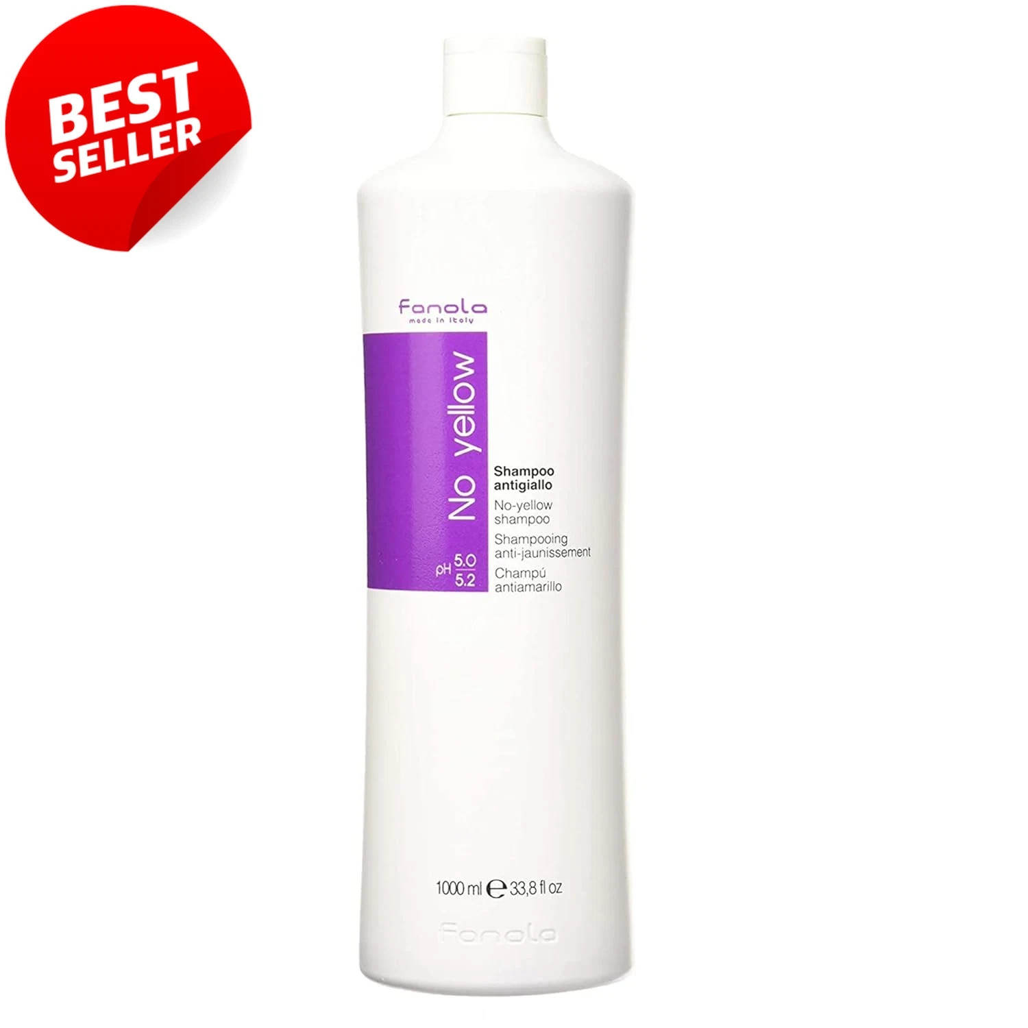 No Yellow Purple Shampoo 33.8oz Blonde Grey Bleached Hair Anti-Brass Violet US