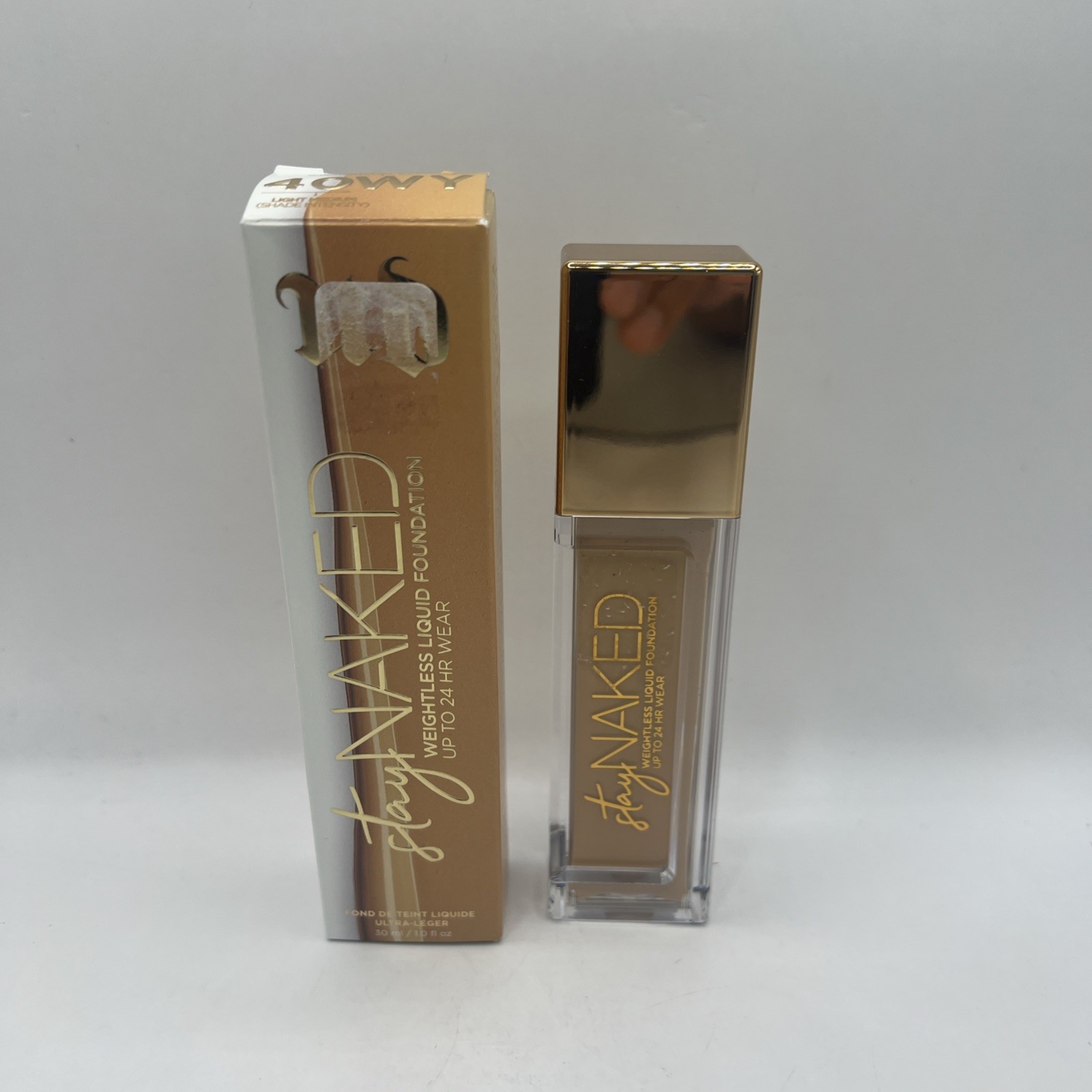 Urban Decay STAY NAKED Weightless Liquid Foundation - 40WY - 30mL NEW BOXED