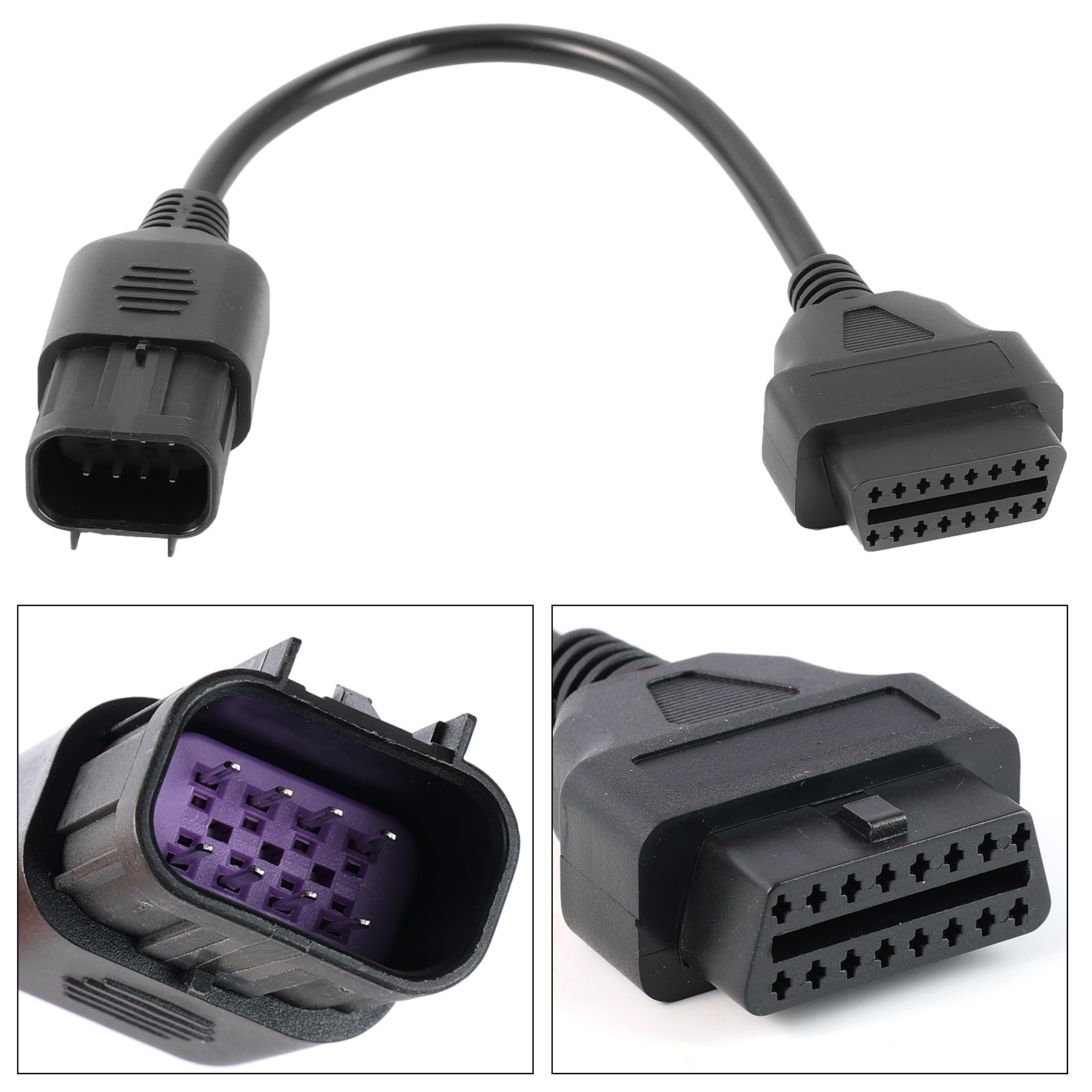 Diagnostic Adapter Connection Cable OBD2 To 8pin  For Polaris ATV RZR Slingshot.
