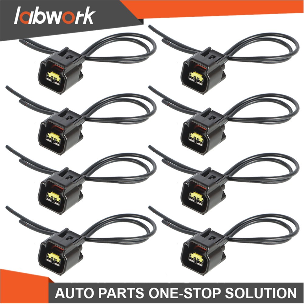 Labwork 8X Modular Ignition Coil Connector Pigtail Plug For Ford 4.6L 5.4L 6.8L