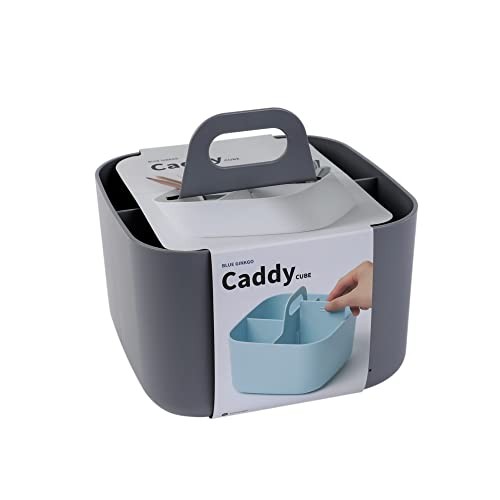 Stackable Organizer Caddy, Dark Grey, Made in Korea | Portable. Square GREY