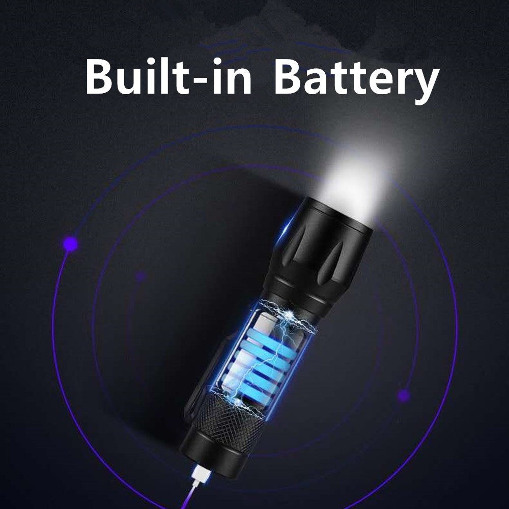 Tactical Flashlight Most Powerful 99000000LM LED Military Torch USB Rechargeable