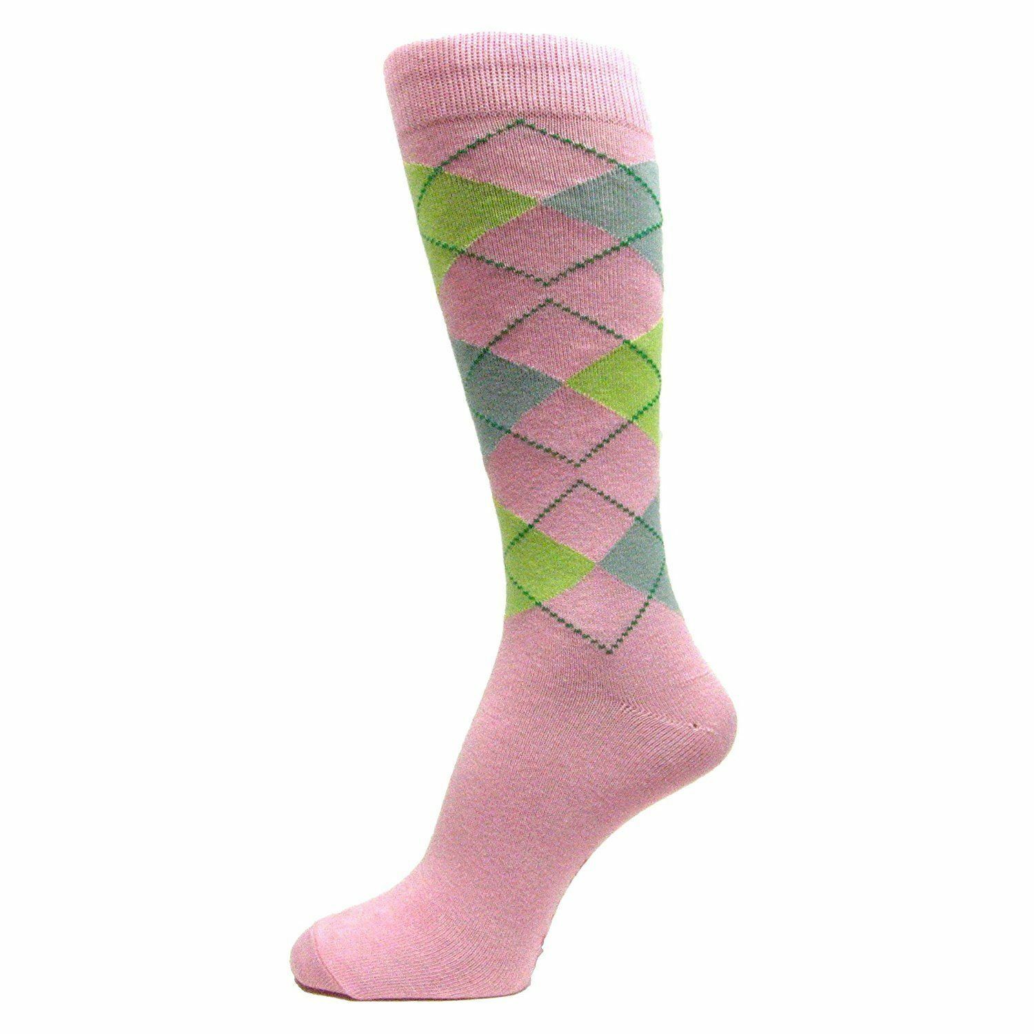 Spotlight Hosiery shades of PINK Men Groomsmen dress Socks (Hot Pink, Light Pink
