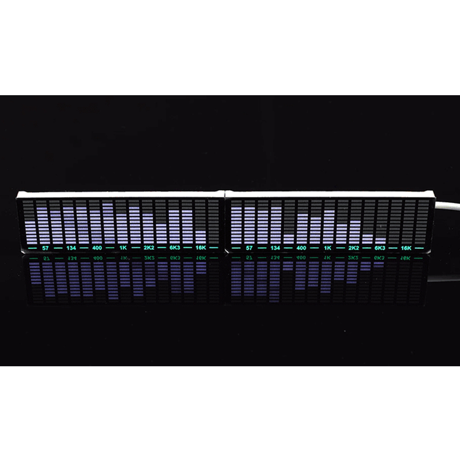 Two-bit spectrum stereo LED display ambient light sound control music car