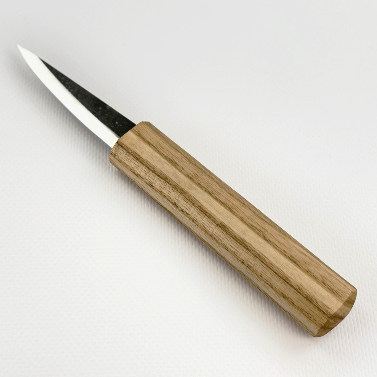 Hand-Forged Sloyd Knife – Carbon Steel Blade, Ash Handle, For Bowl Carving