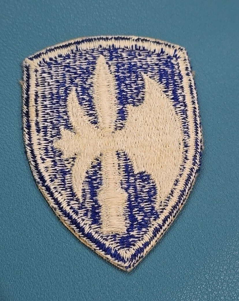 US Army 65th Infantry Division-Shoulder Patch-Cut Edge-Snow Back-Original WW-II*