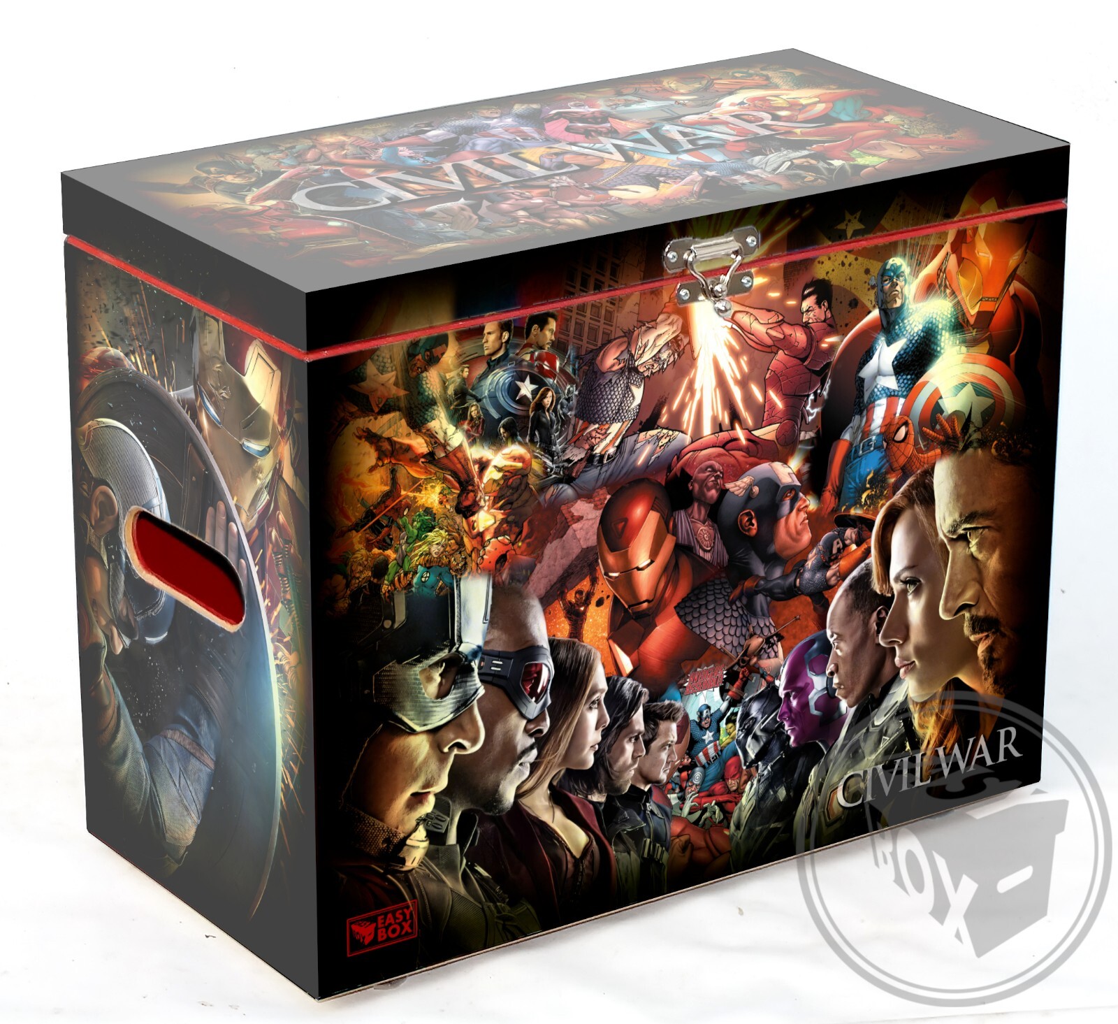 Civil War #2 - Large Comic Book Hard Storage Box Chest MDF