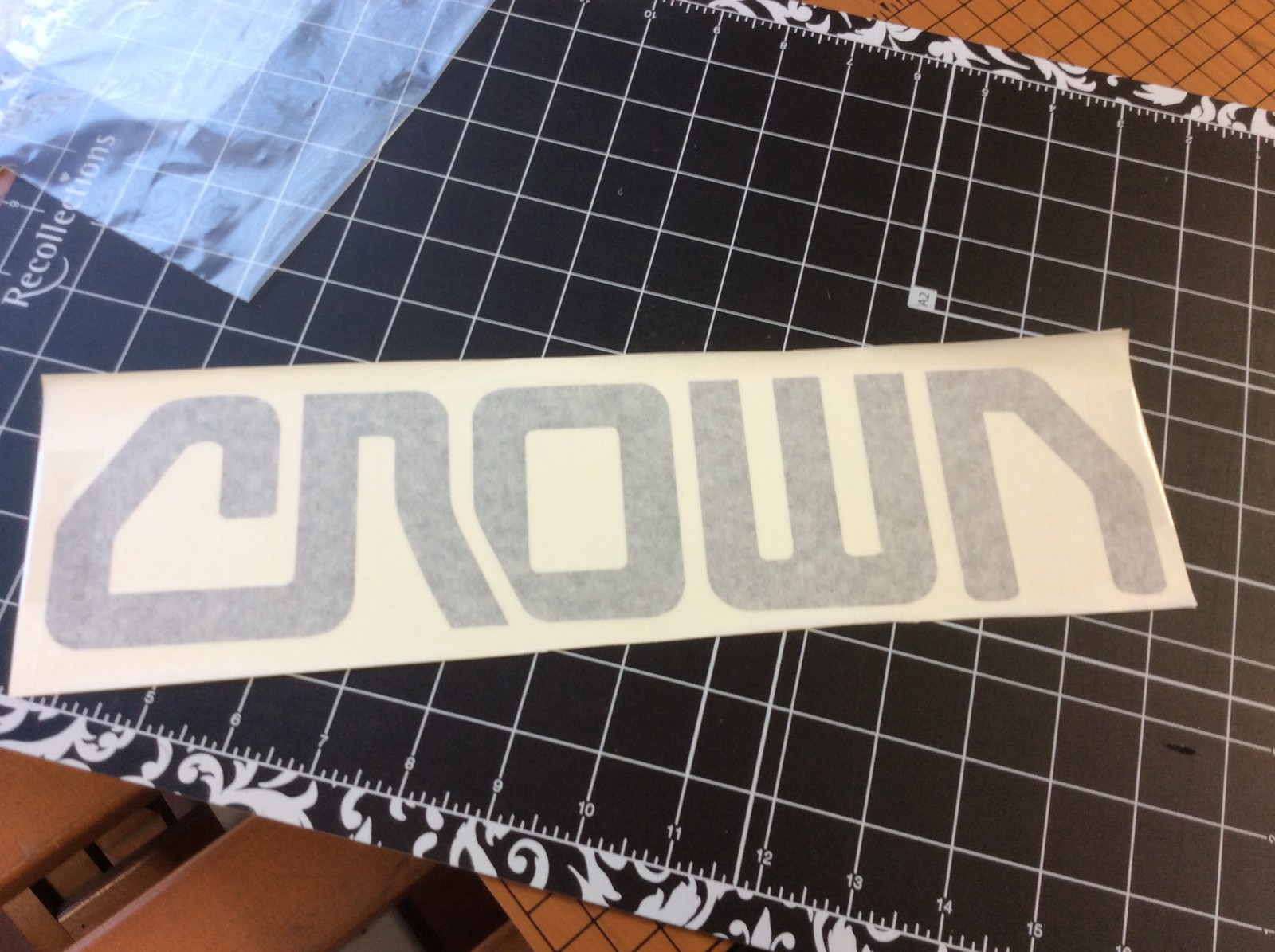Crown Forklift Decal Dark Gray Vinyl Decal