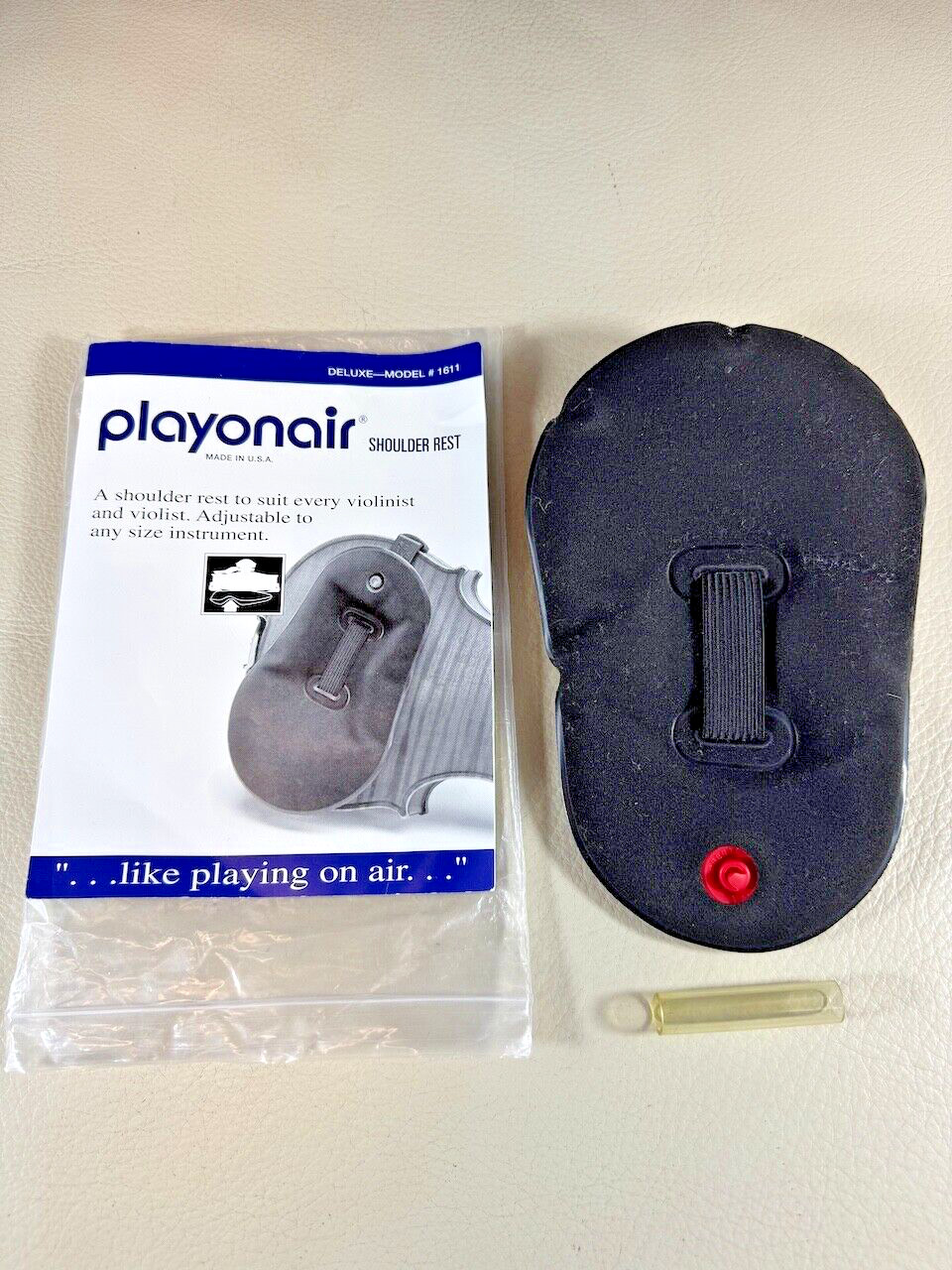 Playonair Shoulder Rest Deluxe Model #1611 Adjustable to Any Size Instruments