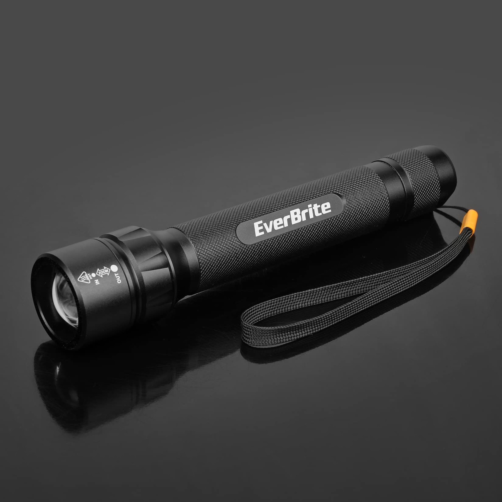 Ultra Bright Tactical Flashlight, 600 Lumen Zoomable Adjustable Focus, 4 Ligh...