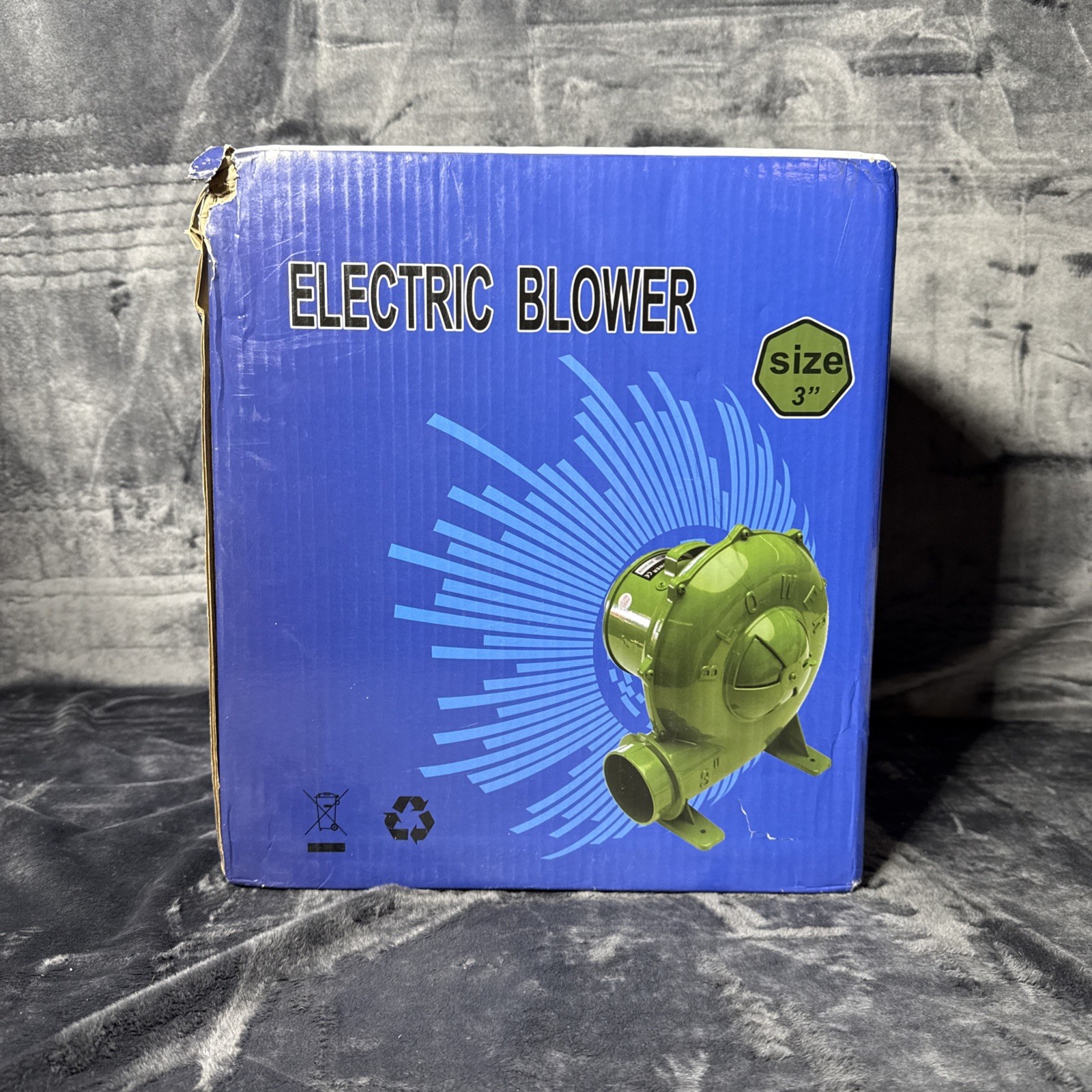 300CFM Blower Fan, 780 Pa High Pressure Electric Blacksmith Forge Blower