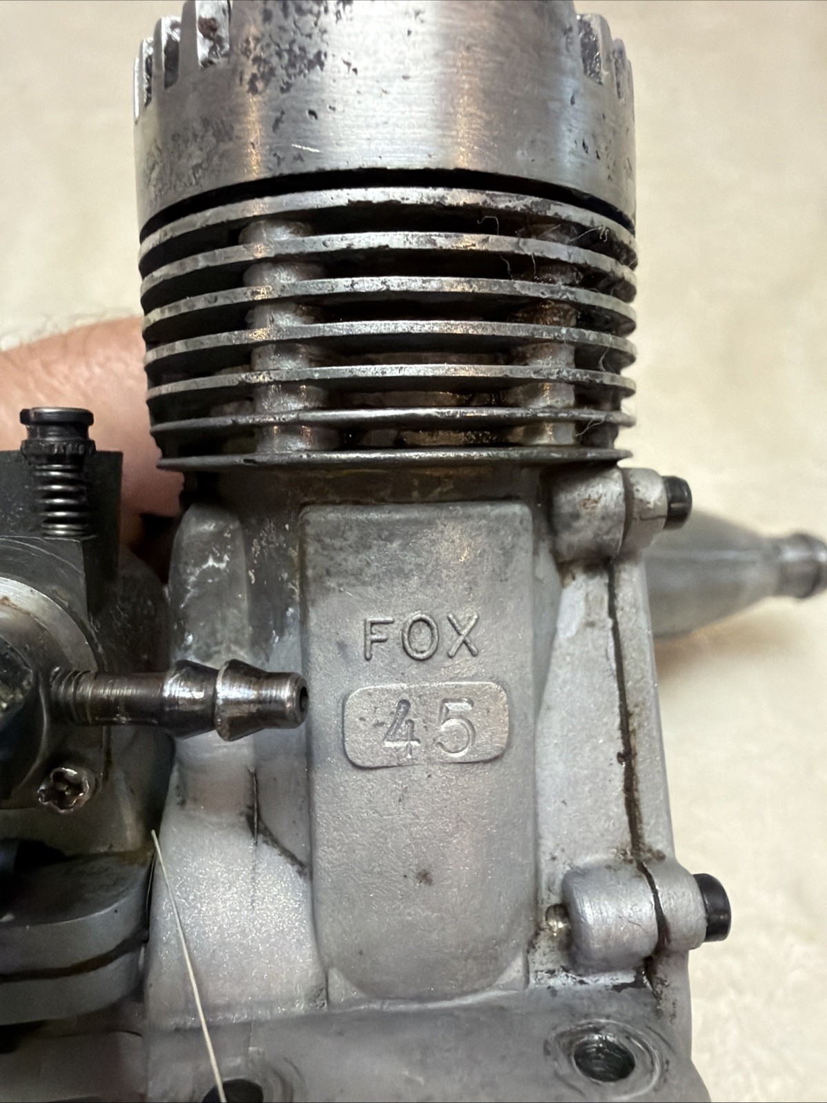Fox 45 R/C Engine Motor Airplane Engine With Zepplin muffler