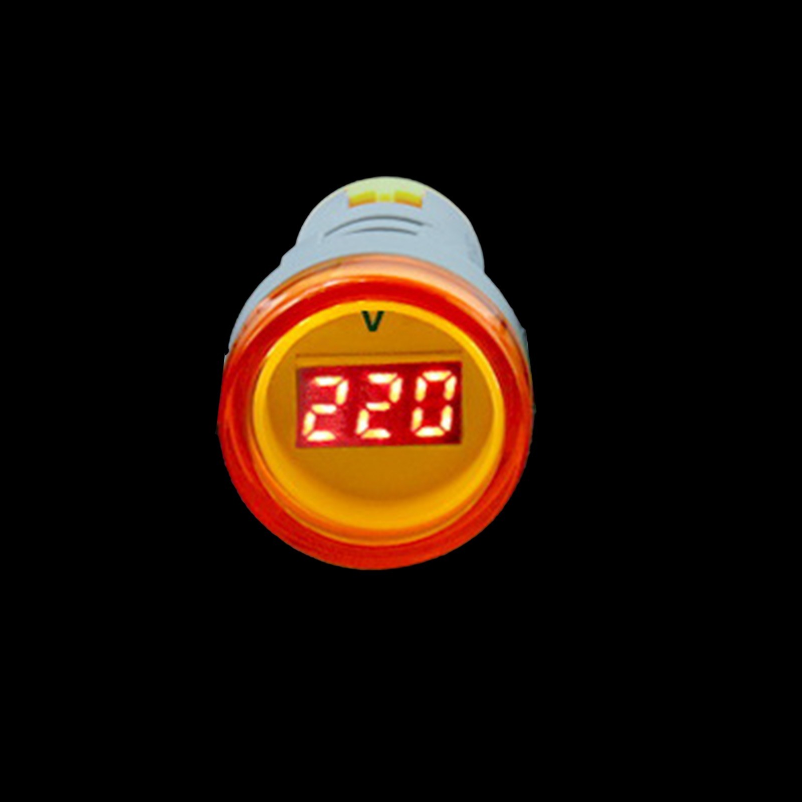 Business Number Show Light Voltmeter 2.5KV 1min 22mm Flame Retardant Plastic