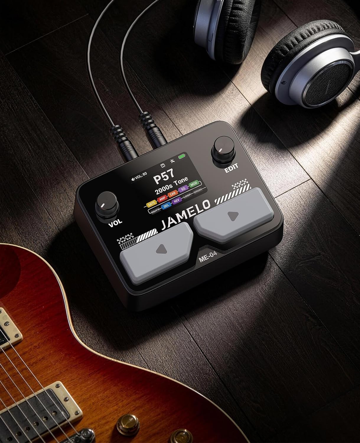 Pocket Guitar Multi Effects Pedal, with 125 Effects, 99 Presets, 30 Amp Modeling