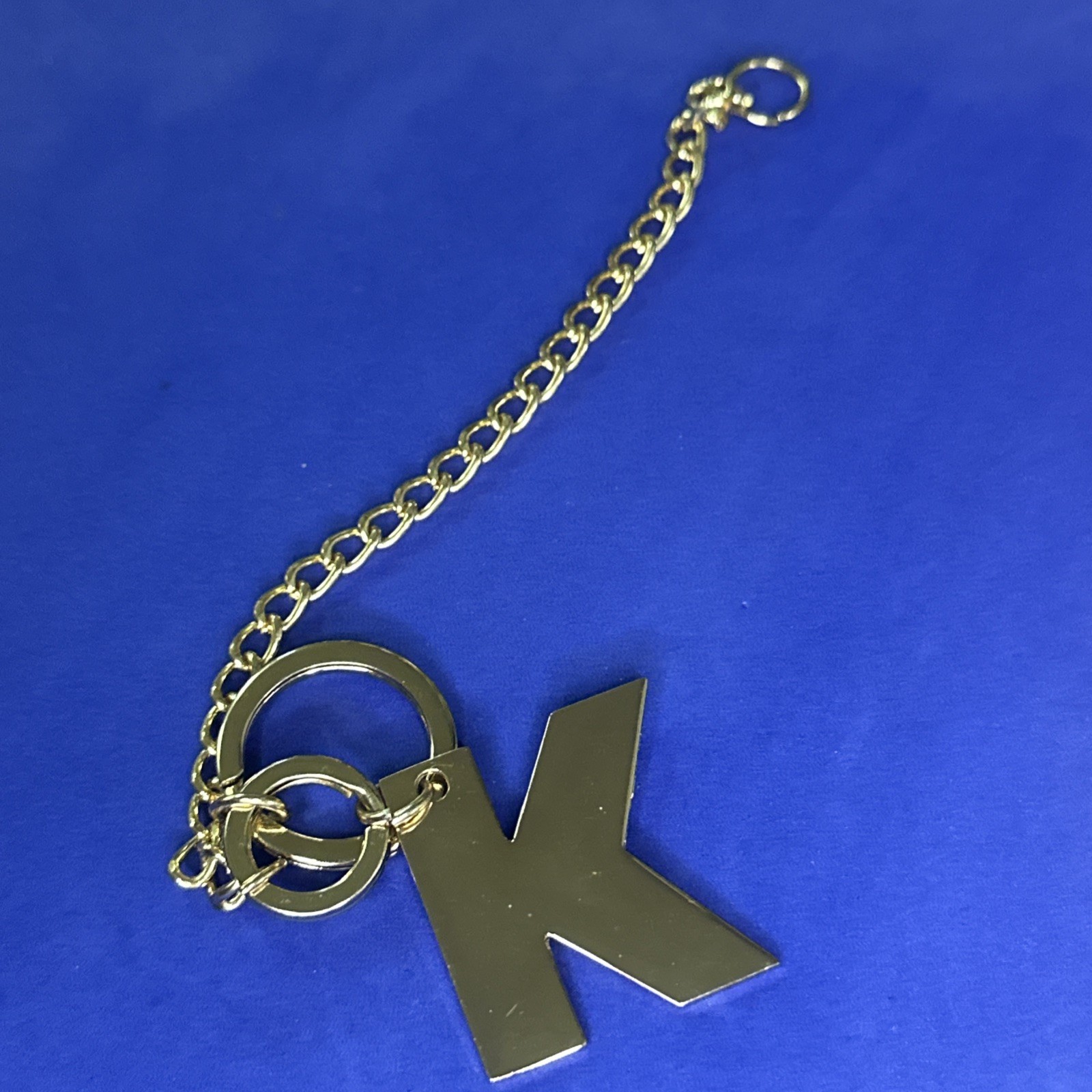 LETTER K - VINTAGE KEYCHAIN