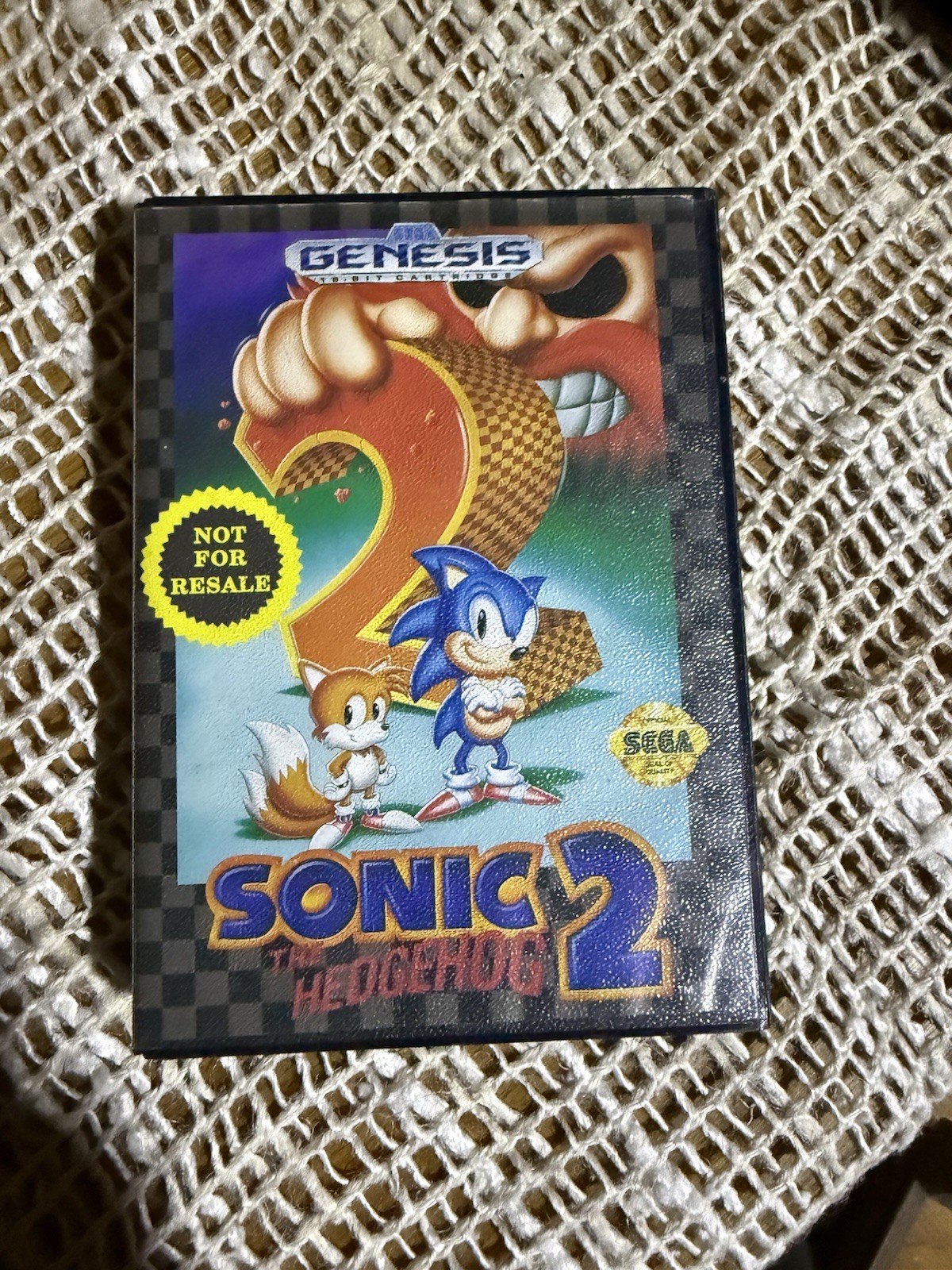 1992  Sonic The Hedgehog 2 Sega Genesis Game In Case