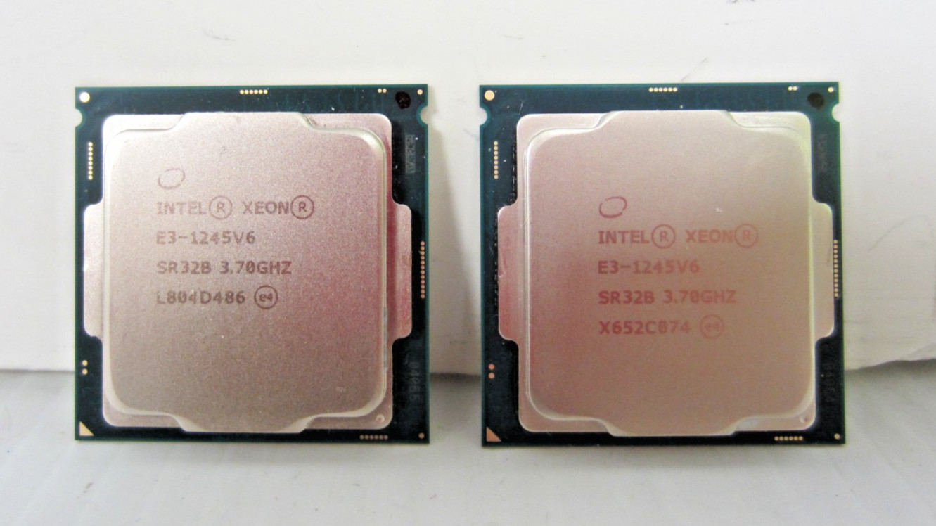 Lot of 2 Intel Xeon E3-1245V6 LGA1151 4-Core 3.70GHz SR32B CPU