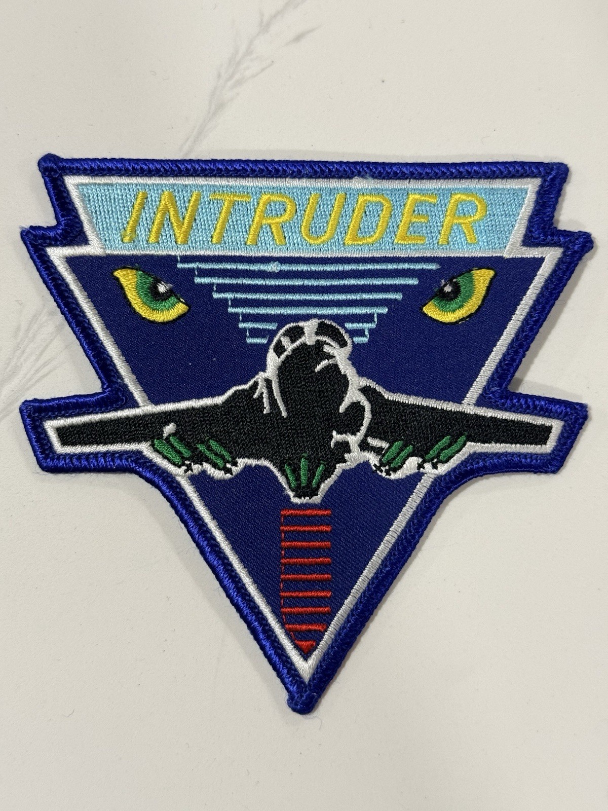 VINTAGE 1990s US NAVY USN USMC A-6 INTRUDER MILITARY ATTACK JET 4.5" PATCH