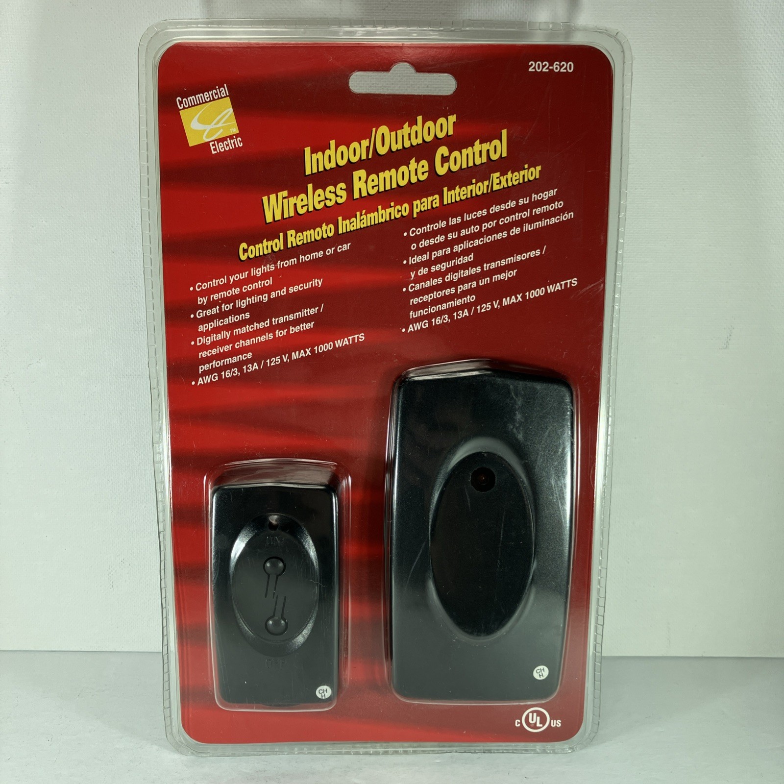 Commercial Electric Indoor/outdoor Lights Wireless Remote Control 202-620 New