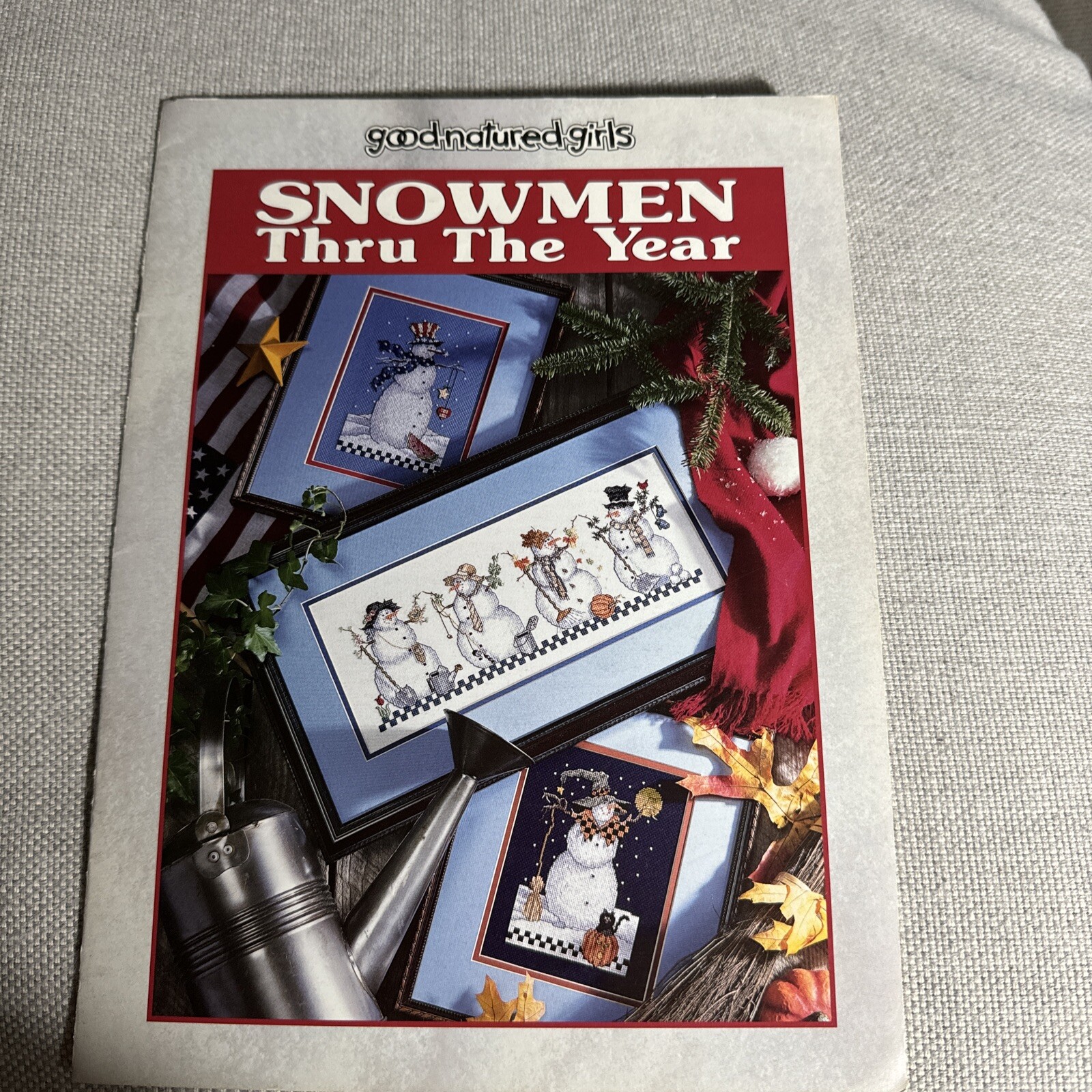 “Snowmen Thru The Year” 3 Cross Stitch Pattern Booklet