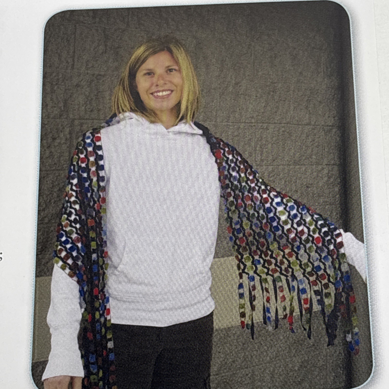 Retro Shawl Crochet Pattern Cards Pages