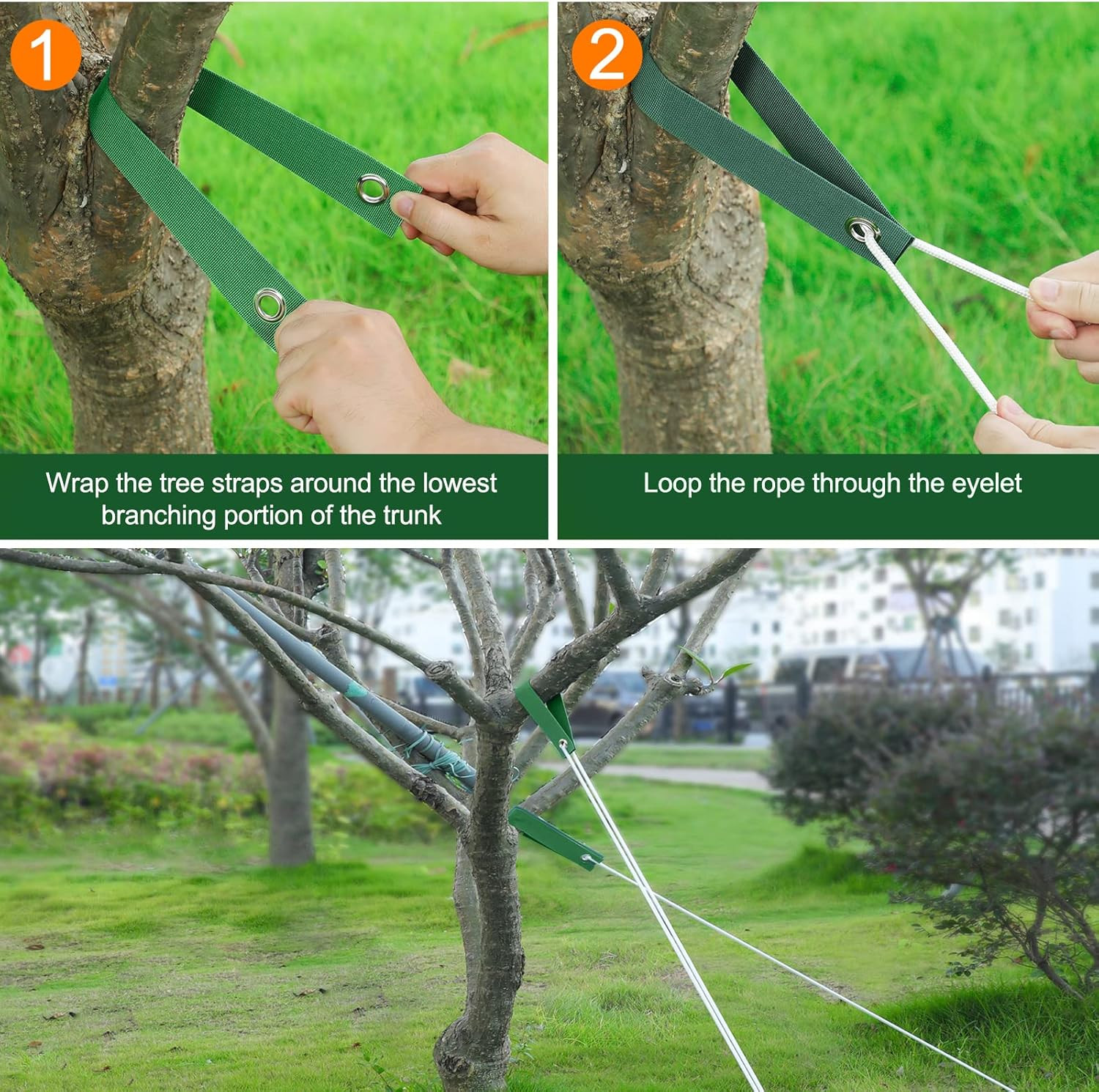 12 PCS Tree Straps for Staking, Tree Support Straps for Guying Staking