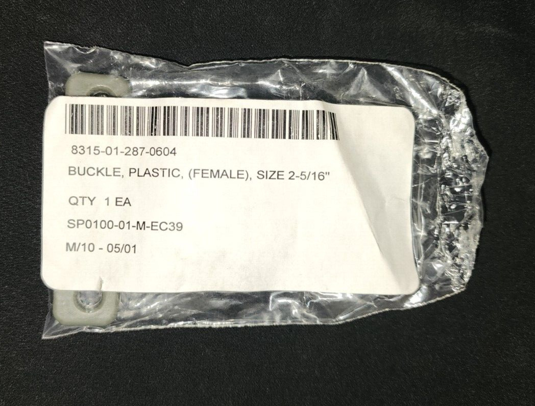 Military Issue Grey Plastic Web Belt Replacement Buckle (Female End)