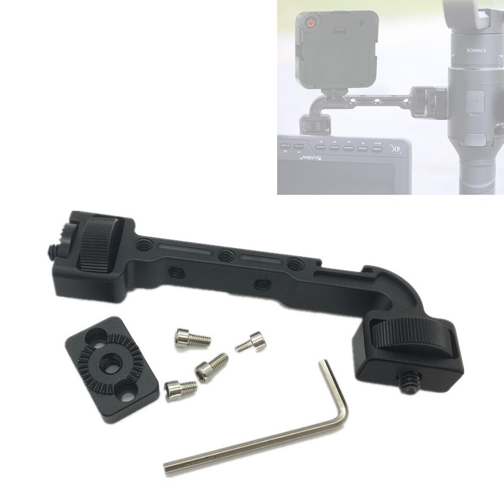 Monitor Mount Rotatable Magic Arm Cold Shoe Mount for DJI Ronin S SC Mic Light