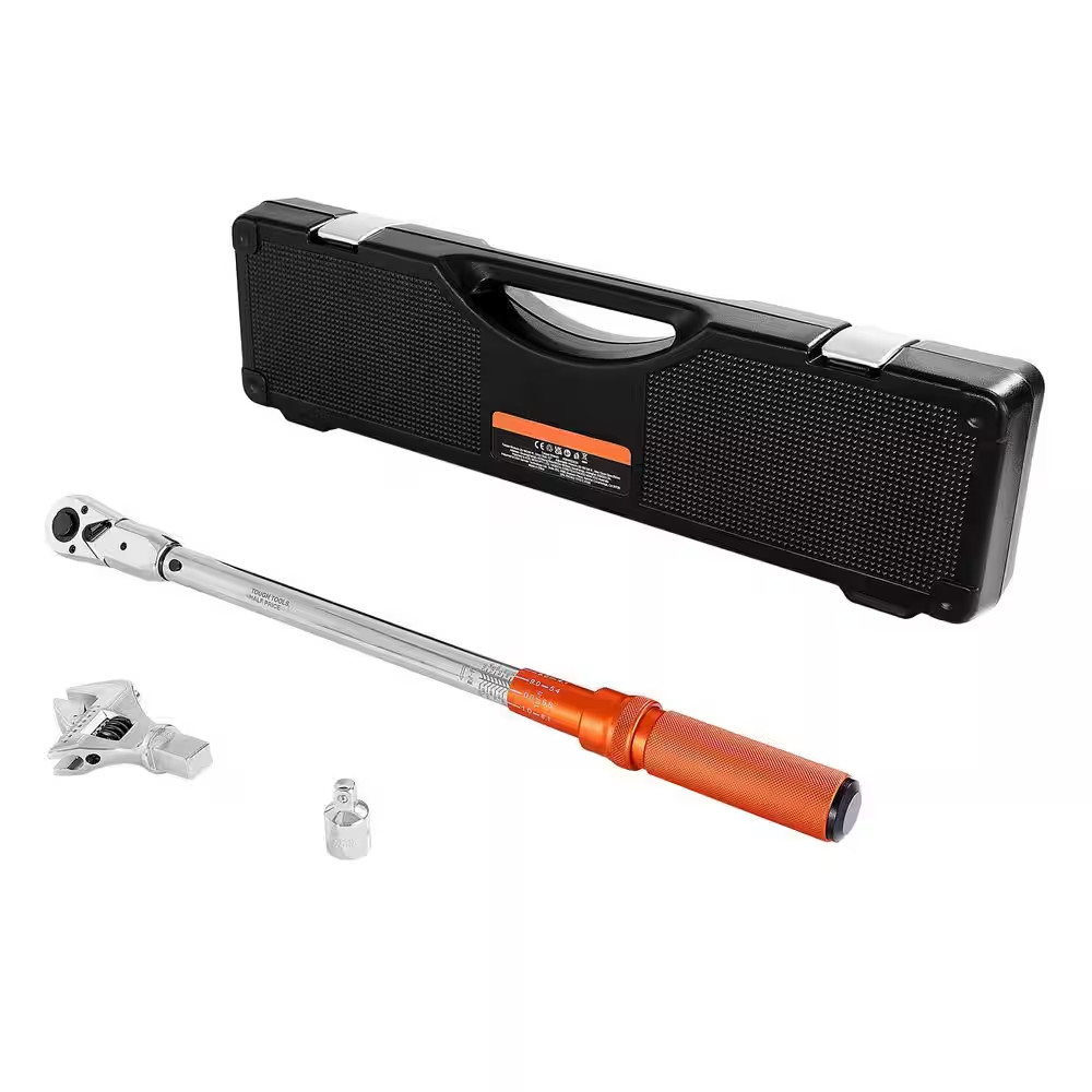 Adjustable Click Torque Wrench, 1/2 In. Drive, 20-160 Lbf-Ft. /27.1-216.8 N. M,