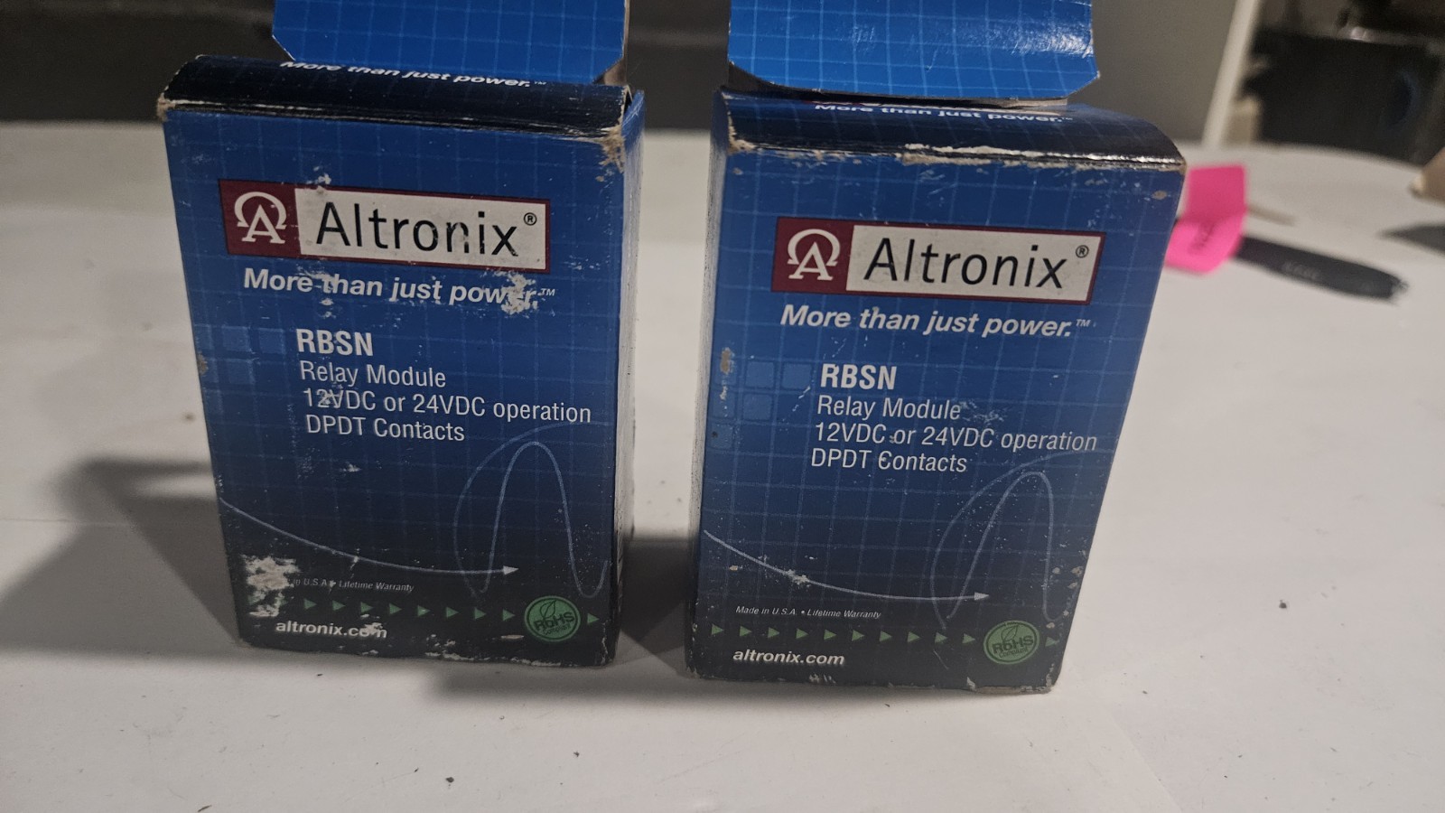 Altronix RBSN Relay Module 12/24V DC DPDT 2A Lot of 2 w/ Manuals