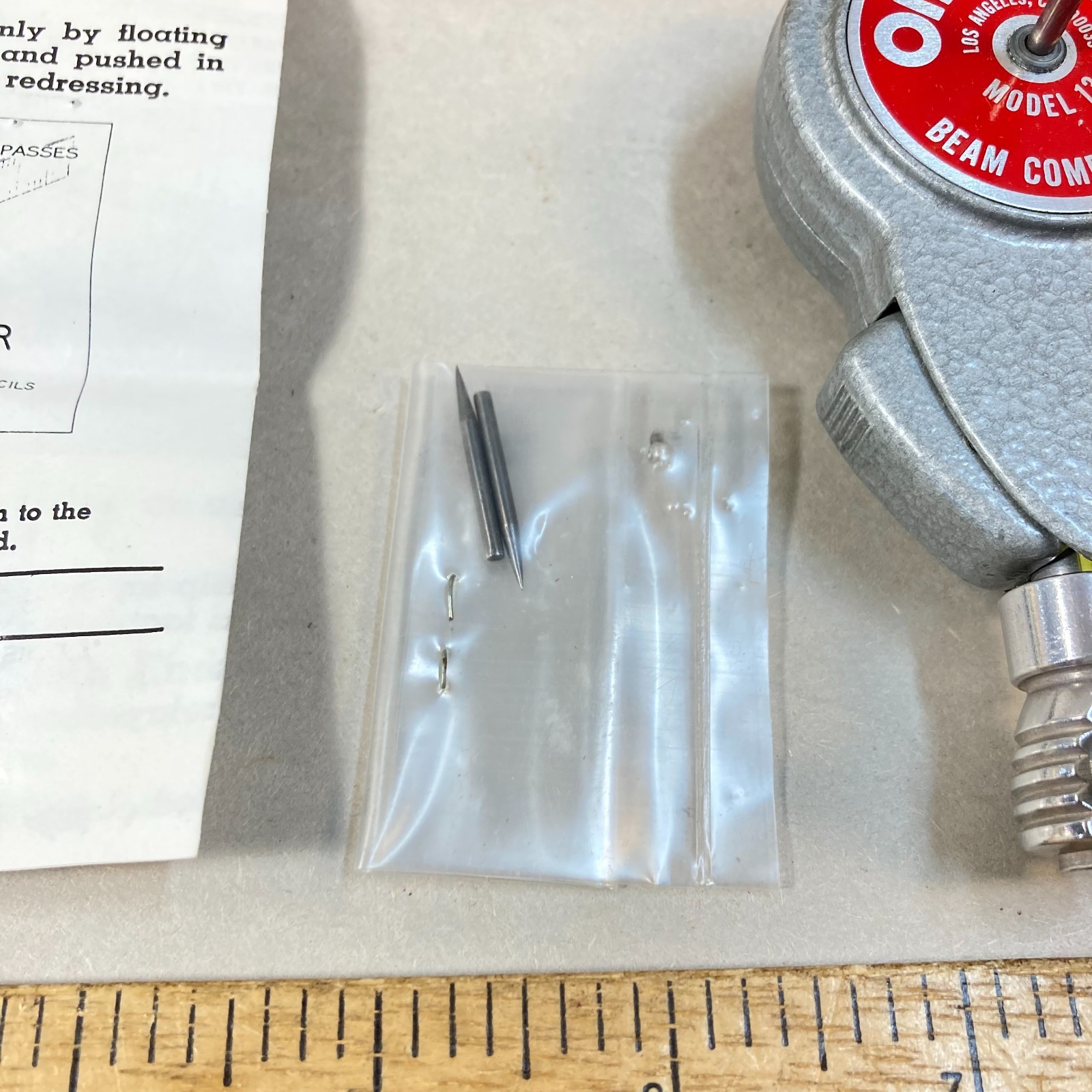 Vintage Omicron Beam Compass Set In Original Packaging