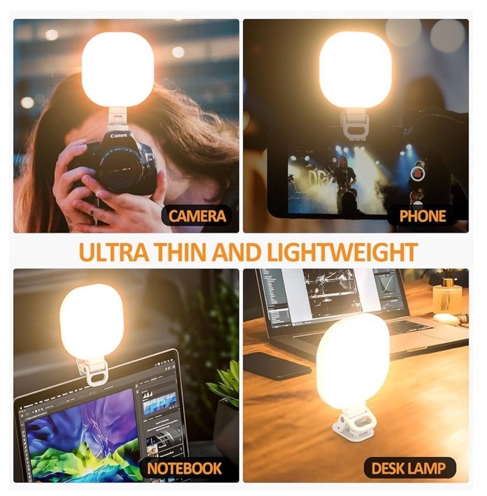 Concept Vlog LED Video Light CRI 3000K-6500K Brightness Dimmable