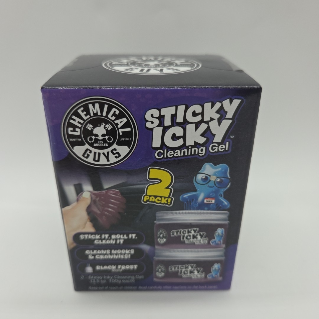 NEW Chemical Guys Sticky Icky Cleaning Gel Arctic Black Forest Scent (2 Pack)