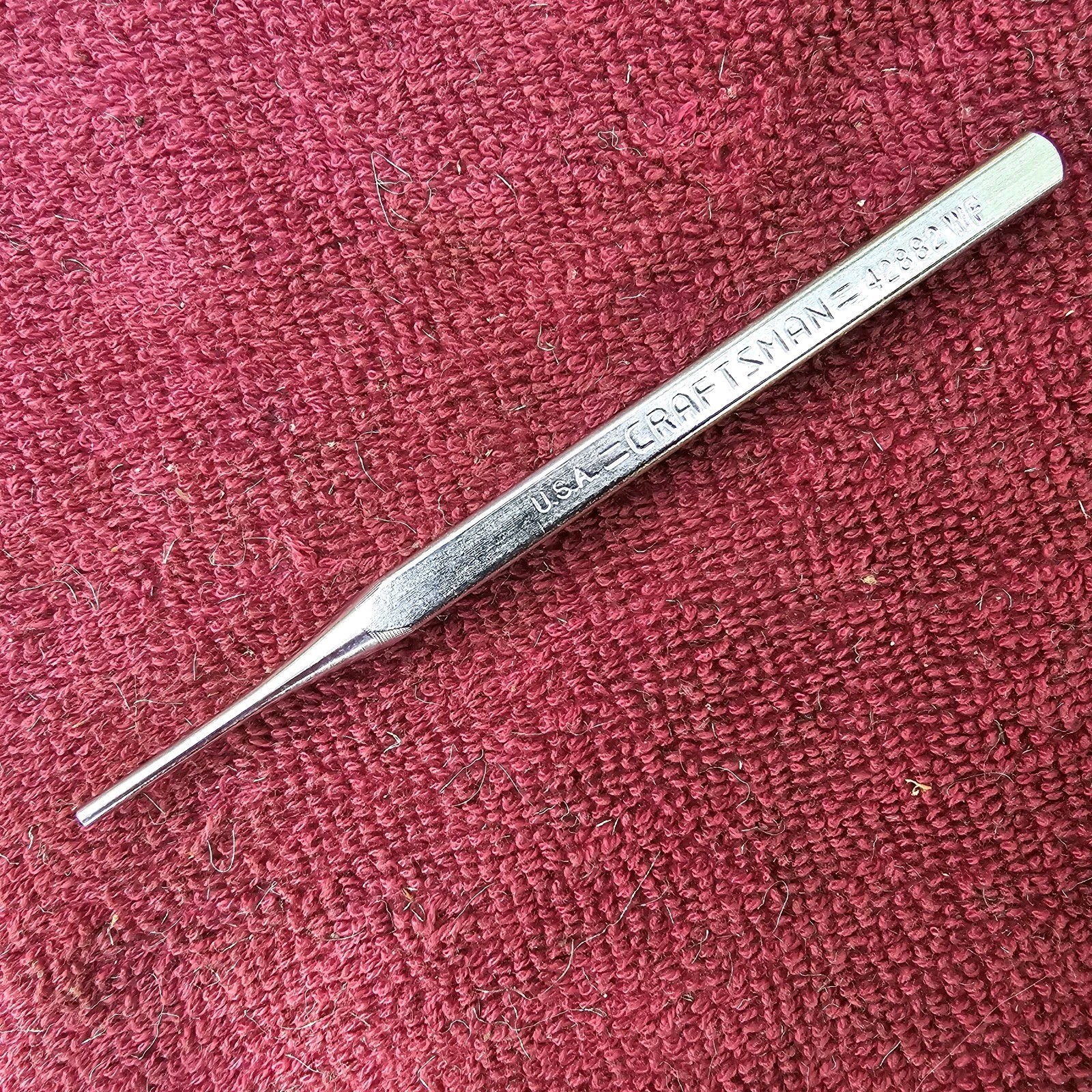 Vintage Craftsman USA 42882 WF Pin Punch 3/32", New Old Stock