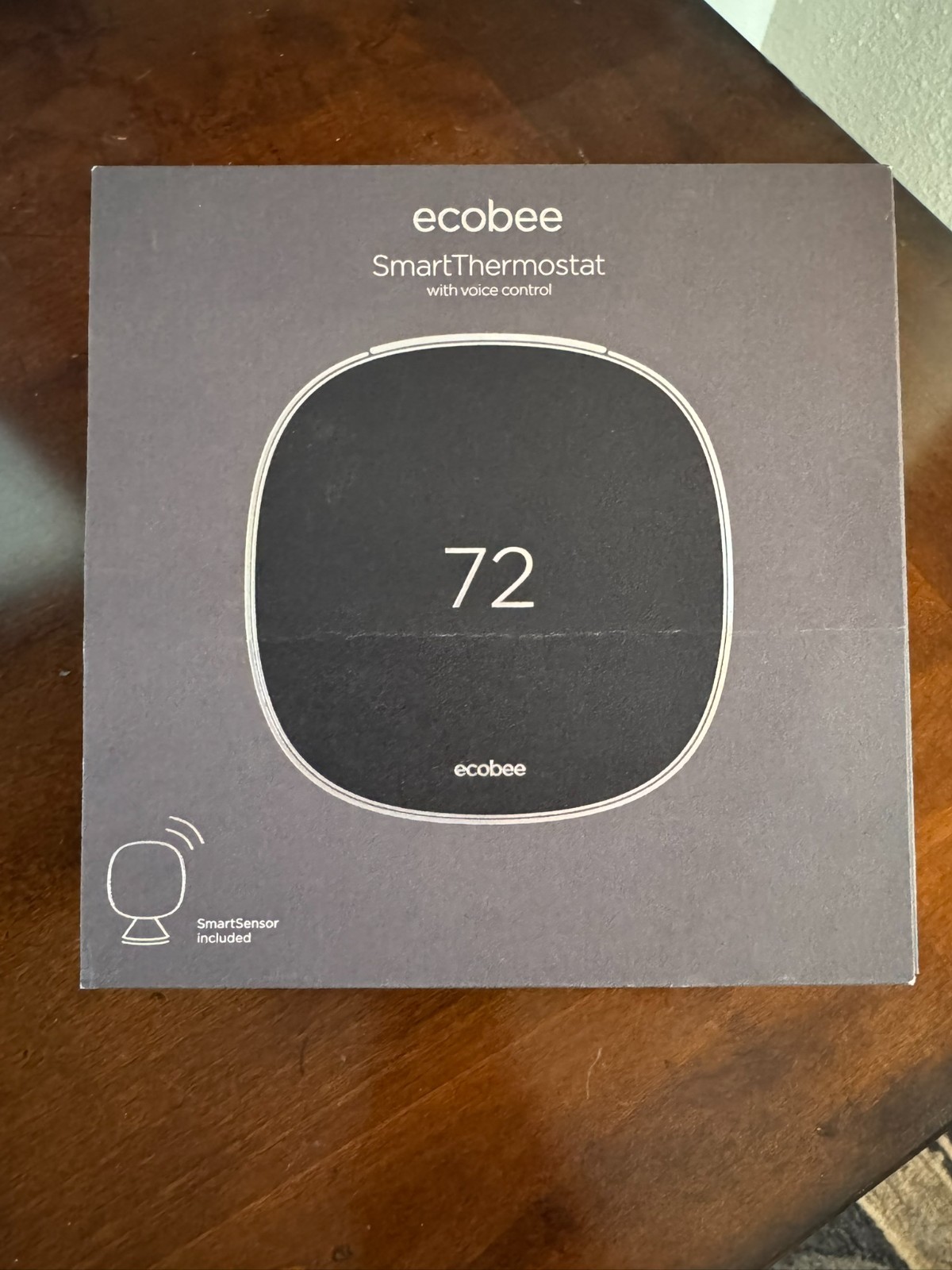 ecobee EB-STATE5-01 Smart Thermostat with Smart Sensor - White. Original Box