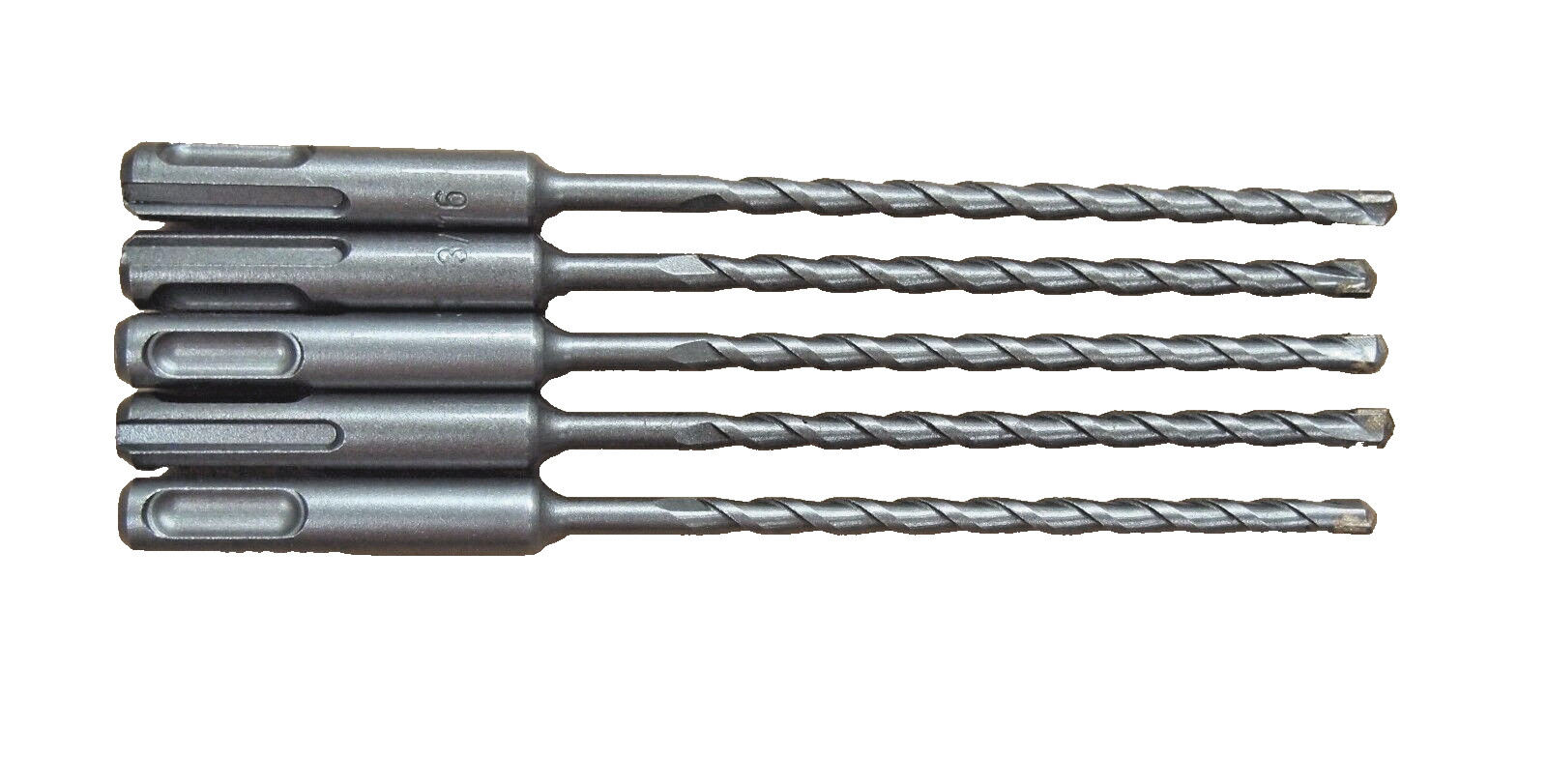 Lot of (5) SDS Plus 3/16" X 6" Rotary Masonry Drill Bit Carbide Tip 530106