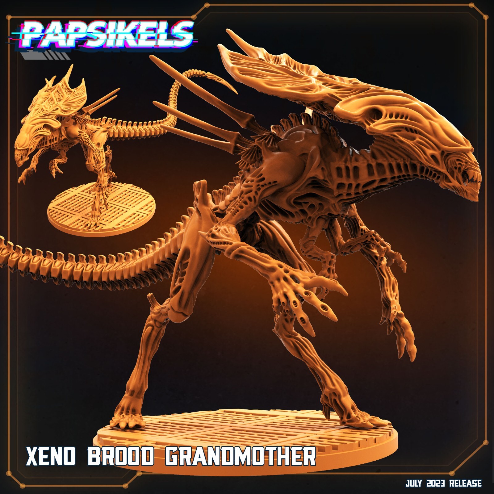 Xeno Brood Grandmother Papsikels Miniature AvP, Aliens, Xenomorph Queen