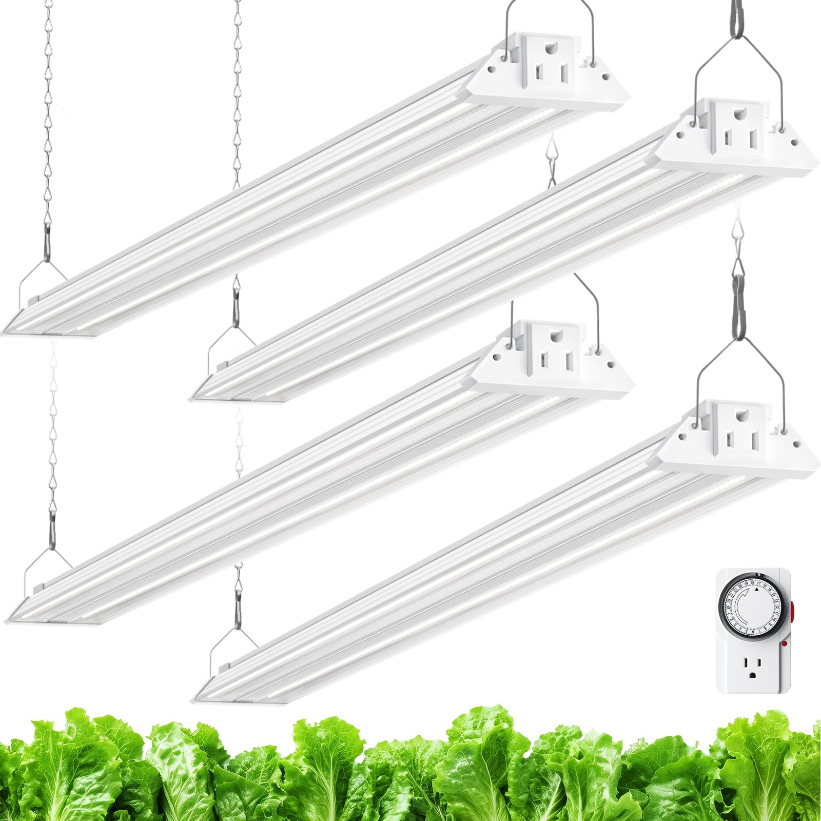 Barrina TX72 4FT Grow Lights for Seed Starting, 288W (4 x 4ft-4P-72, 5000K