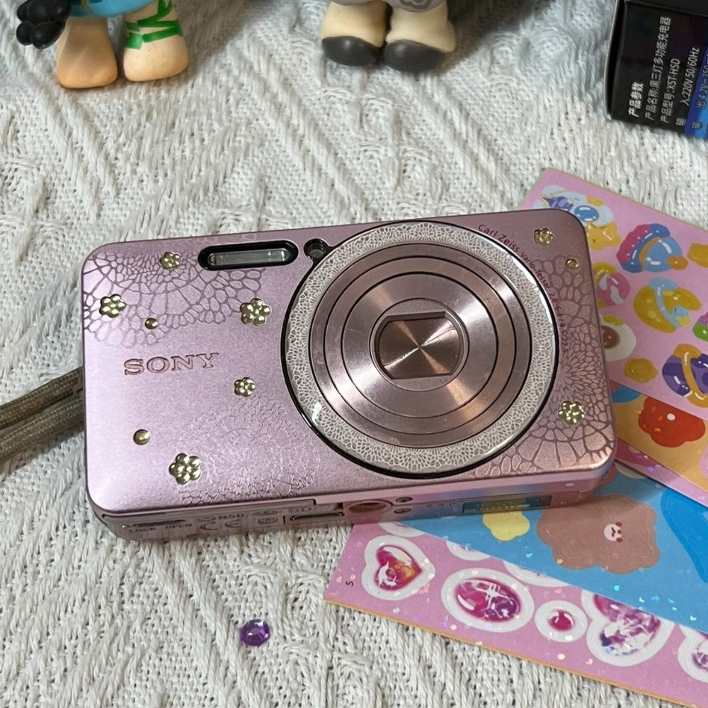 Sony Cyber-Shot DSC-W570D Digital Camera 16.1MP 5x Optical Zoom Pink/Silve