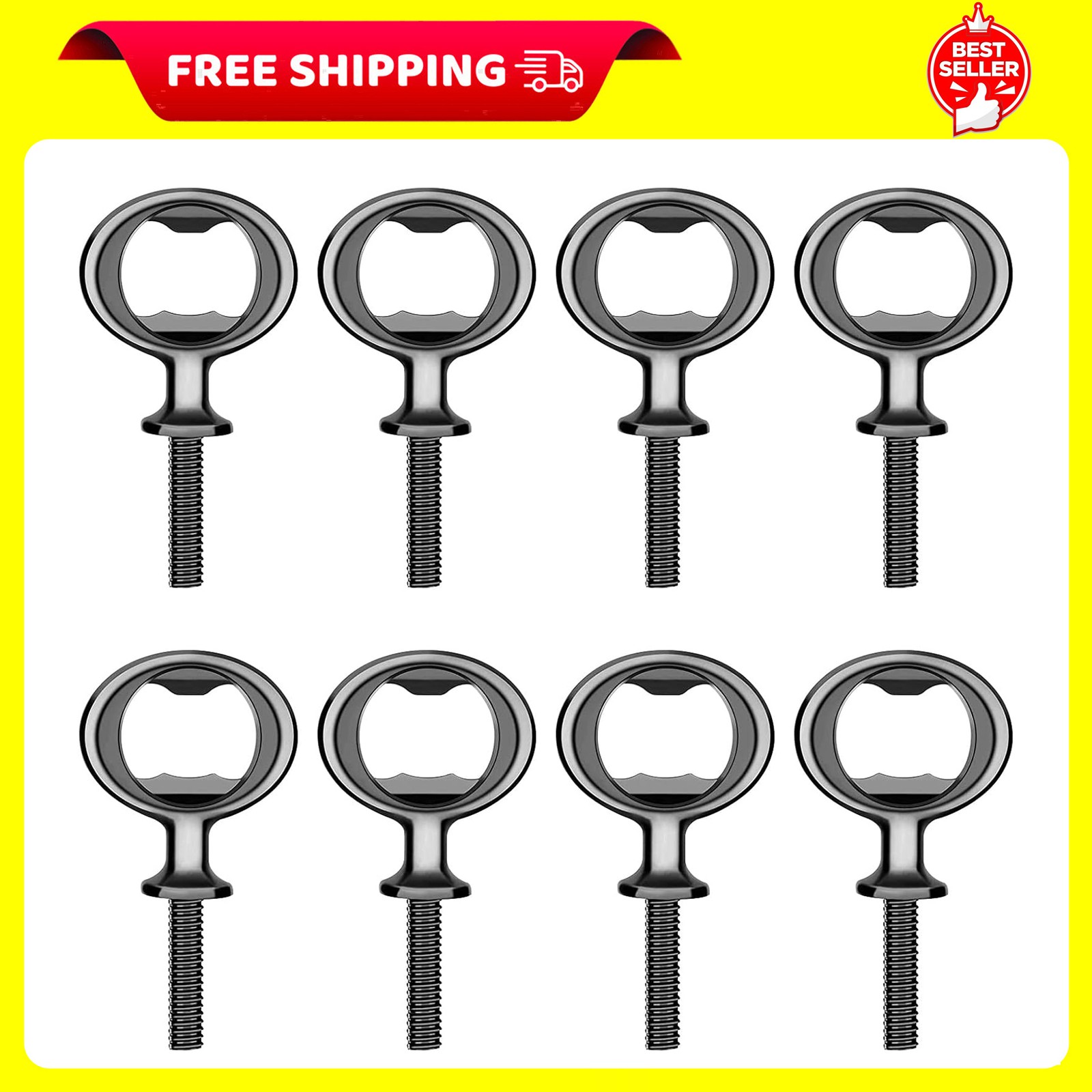 Ohiyoo Metal Bottle Opener Kits 8 Pack Blank Stainless Steel Bottle Opener In...